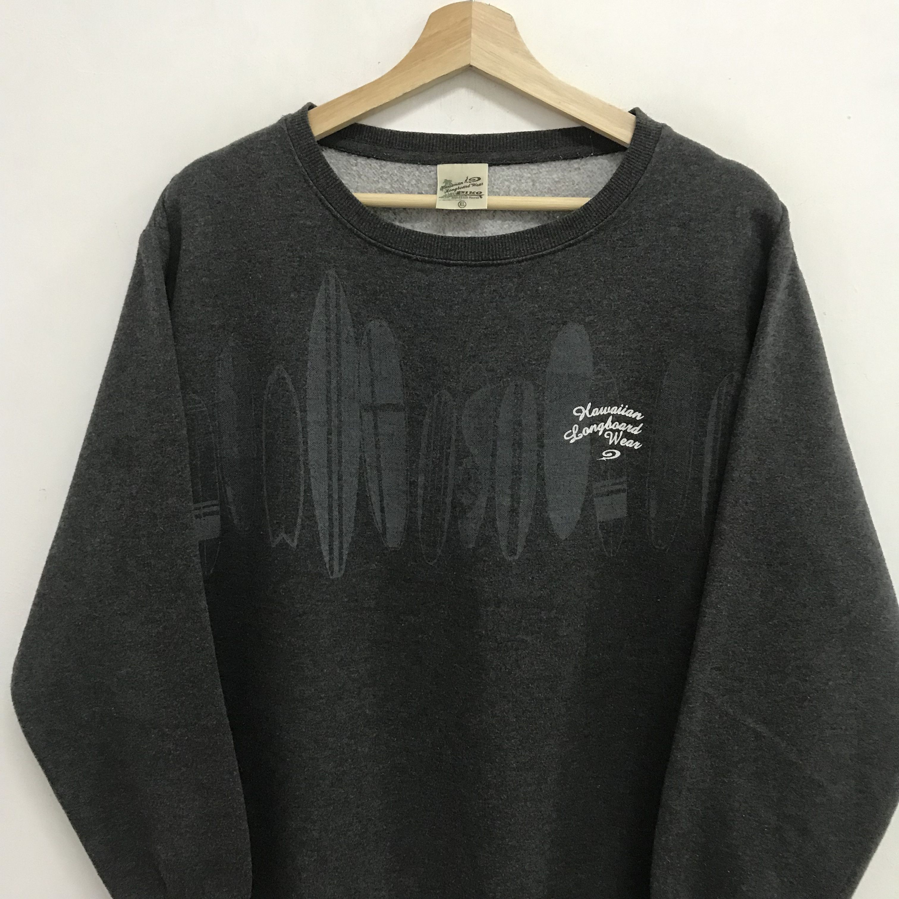 Vintage vintage hawaiian longboard wear piko sweatshirt - 636 Size US XL / EU 56 / 4 - 3 Thumbnail