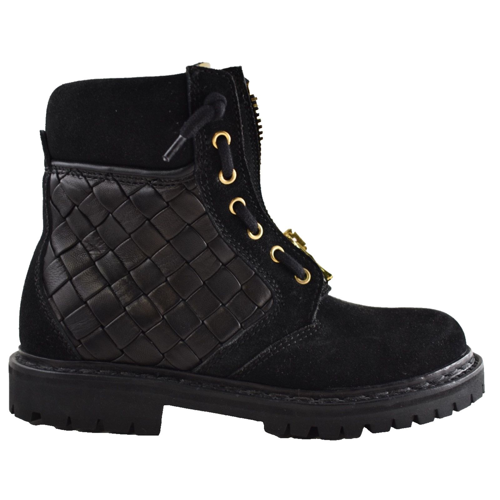 Balmain Balmain Taiga Ranger Leather Suede Gold Zipper Boots 36 Size US 6 / IT 36 - 1 Thumbnail