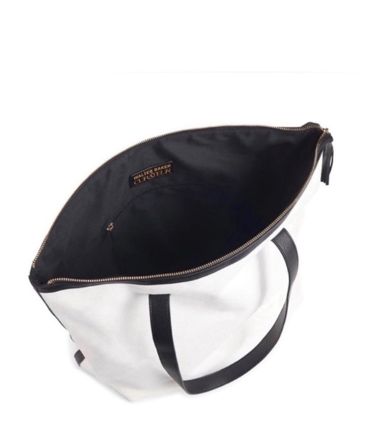 Other Walter Baker NWT Carly Bag White Canvas Tote Top Handle Bag Size ONE SIZE - 6 Thumbnail