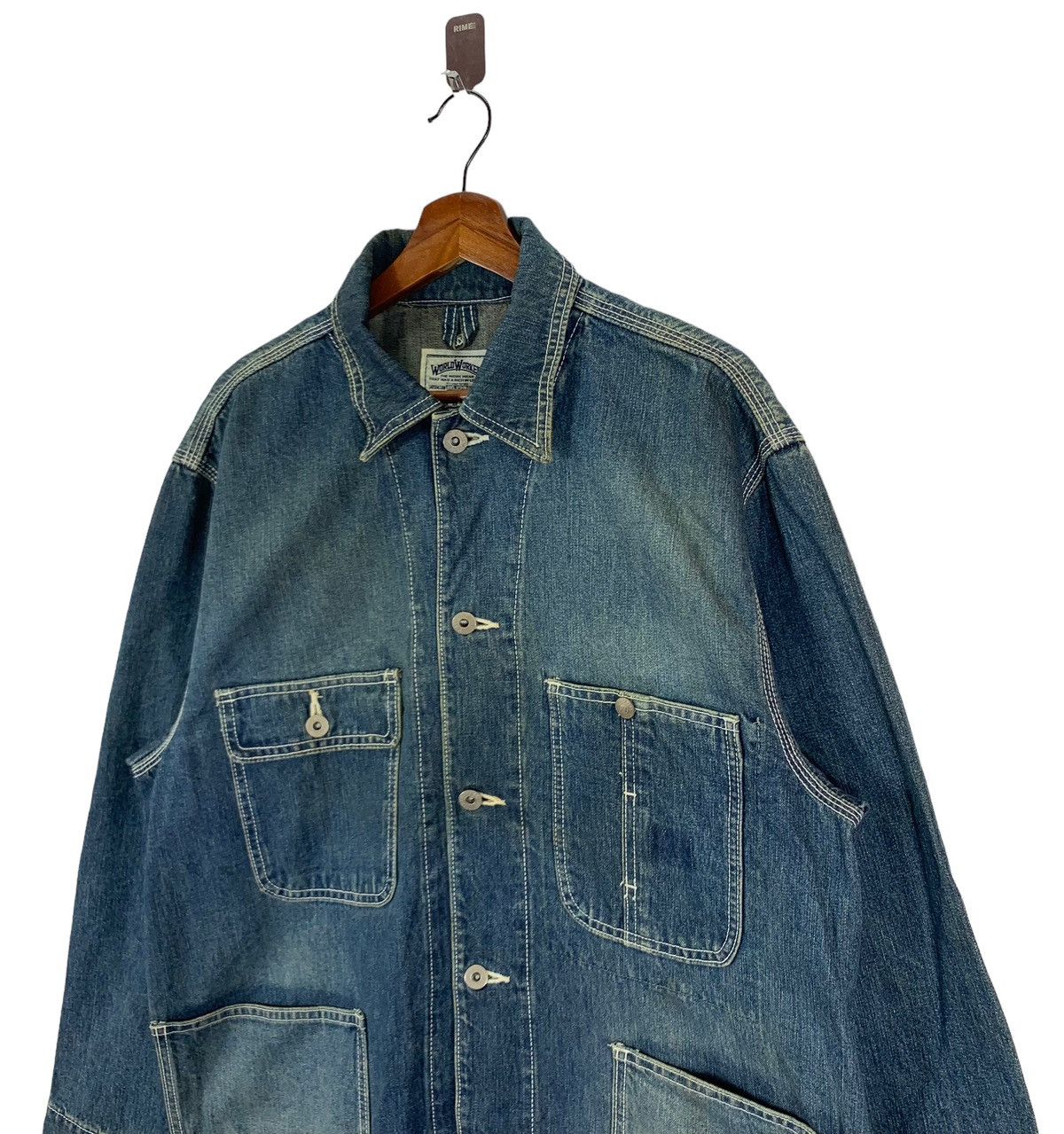 Big John VINTAGE BIG JOHN WORKERS DENIM BUTTON JACKET Size US M / EU 48-50 / 2 - 3 Thumbnail