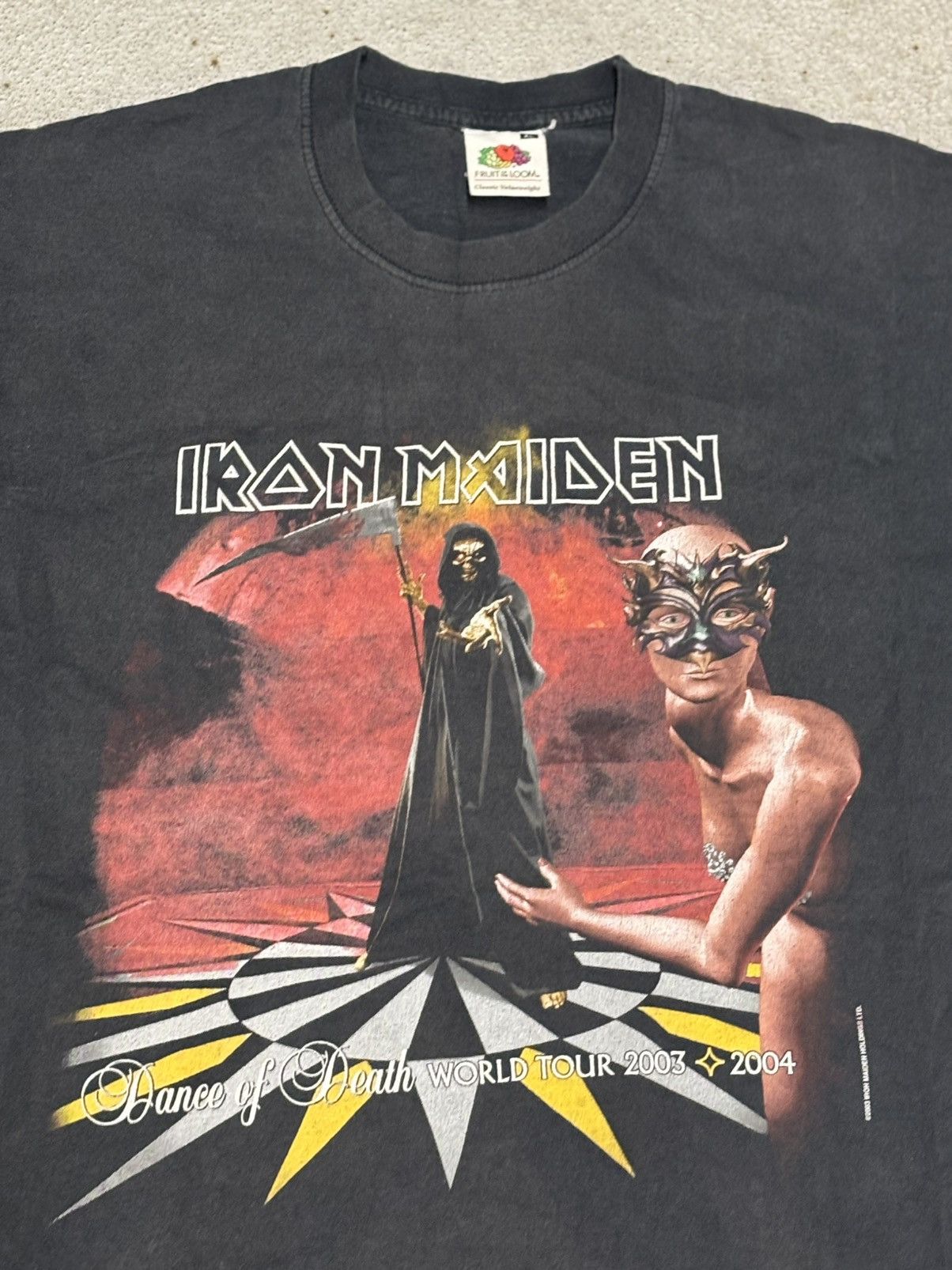Band Tees 2003 IRON MAIDEN DANCE OF DEATH TOUR Size US XL / EU 56 / 4 - 3 Thumbnail