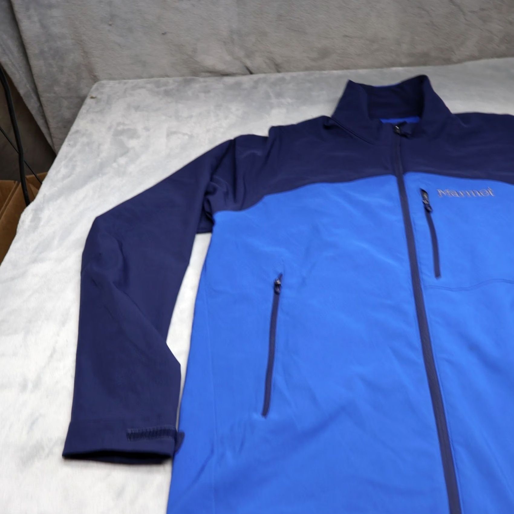 Marmot Marmot Jacket Men 2XL Blue Softshell Zip Windproof Lightweight Sport Outdoor Shirt? Size US XXL / EU 58 / 5 - 2 Thumbnail
