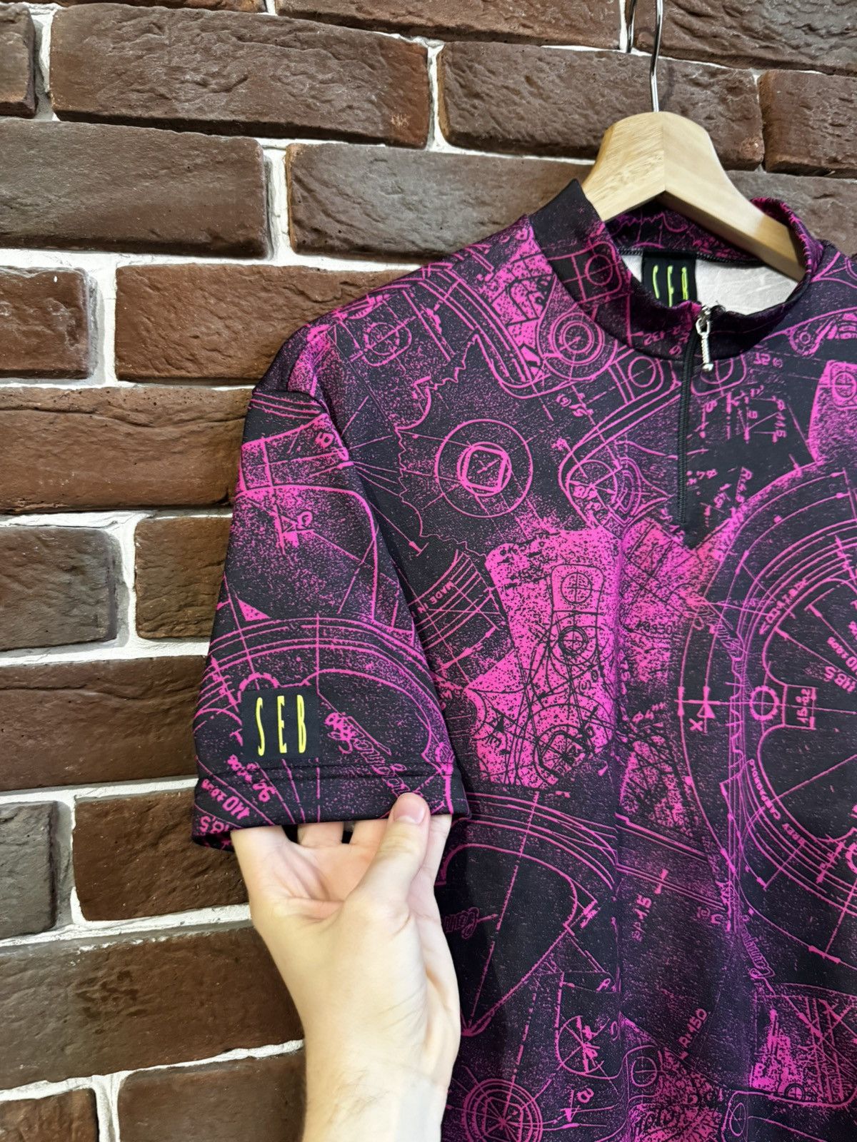 Vintage Rare 90s Seb Campagnolo Cycling Jersey Vintage L Pink Size US L / EU 52-54 / 3 - 5 Thumbnail
