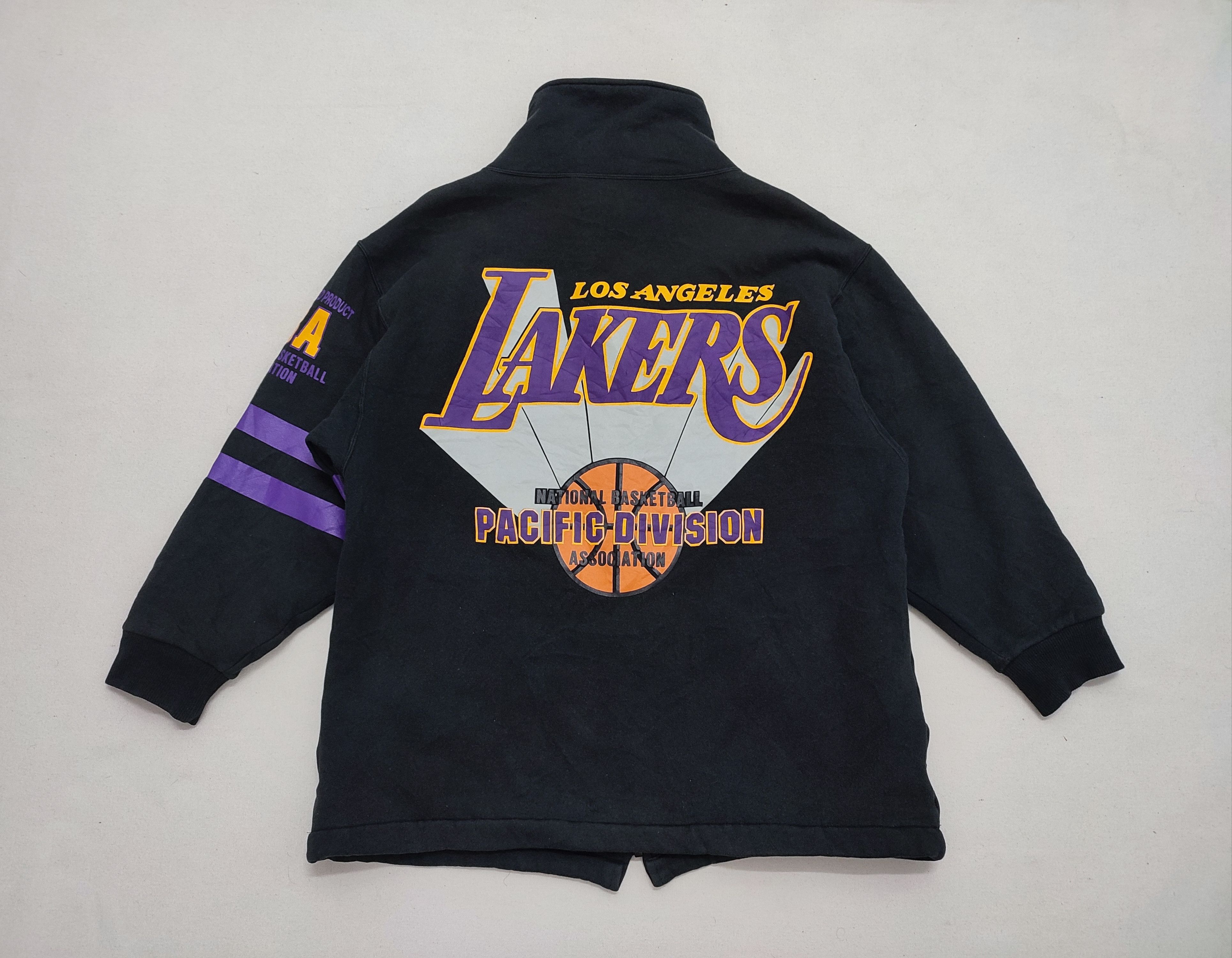 NBA × Vintage Vintage 1990s LA Lakers NBA Official Product Jacket Size US M / EU 48-50 / 2 - 2 Thumbnail