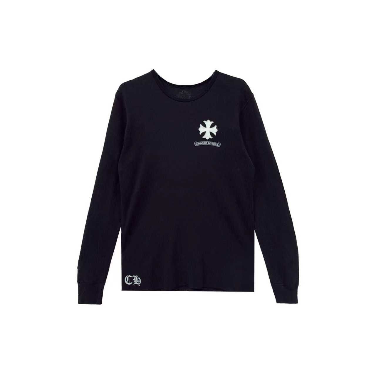 Chrome Hearts Chrome Hearts Black Waffle Scroll Long Sleeve Tee Size US L / EU 52-54 / 3 - 1 Thumbnail