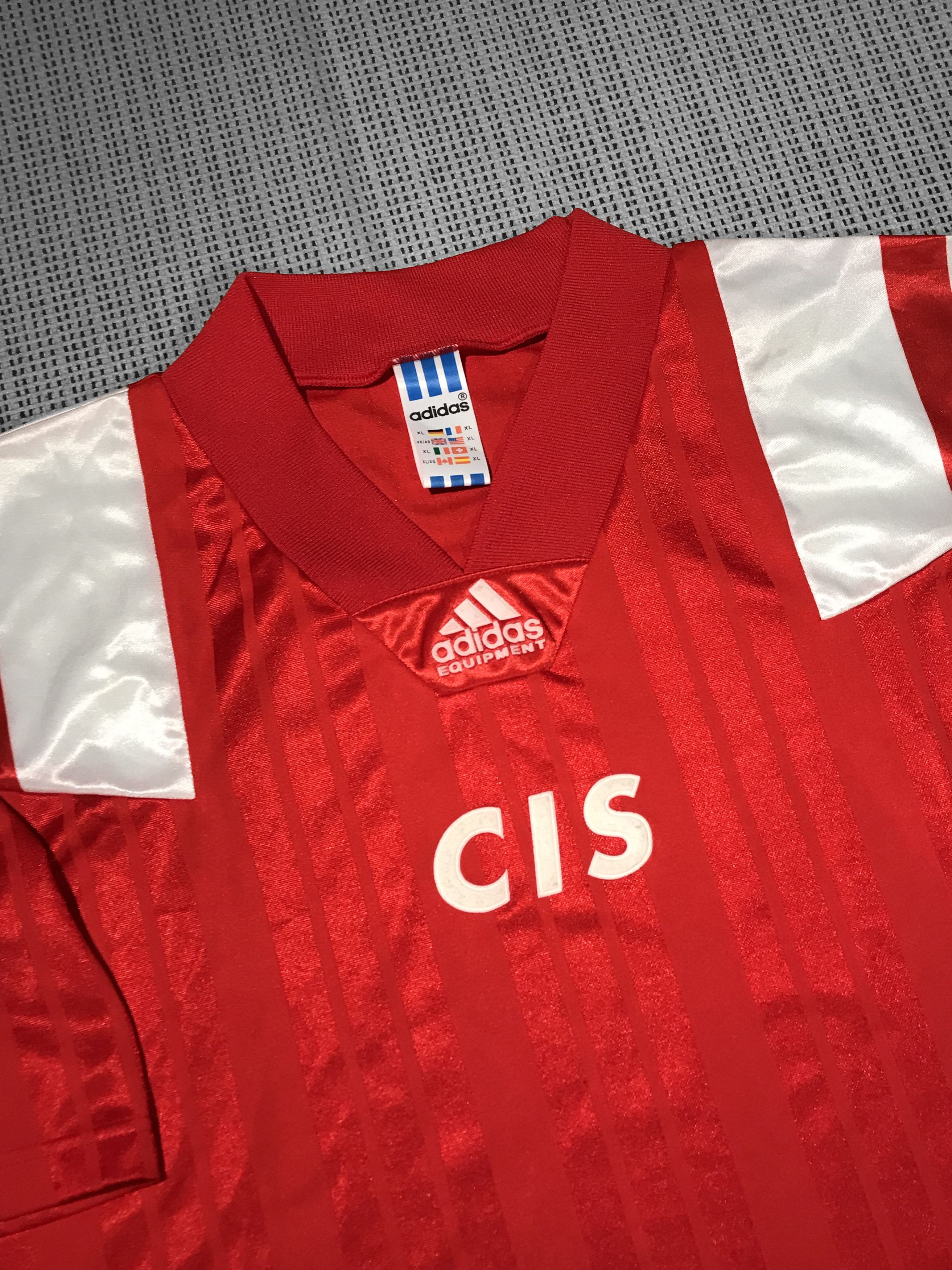 Adidas × Vintage Adidas vintage soccer shirt 92'/93' CIS Russia (XL) Size US XL / EU 56 / 4 - 5 Thumbnail