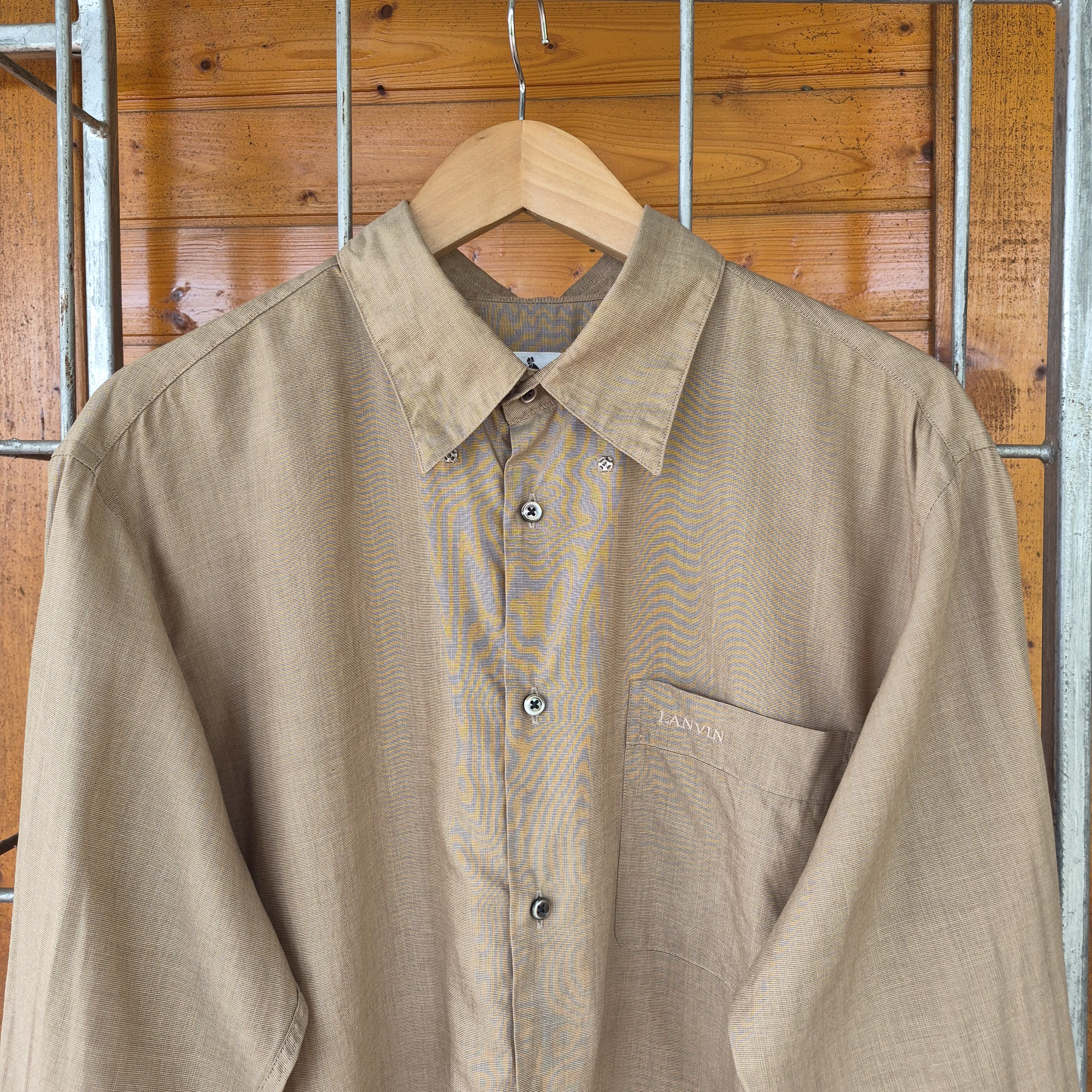 Lanvin Vintage LANVIN CLASSIQUE Men's Long Sleeve Shirt Size US L / EU 52-54 / 3 - 2 Thumbnail
