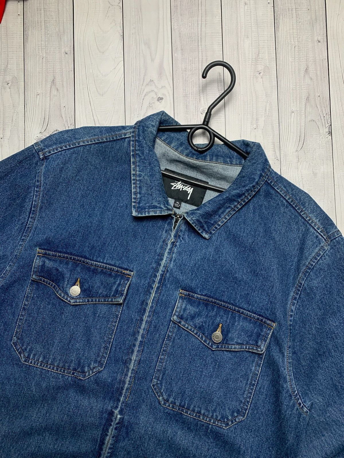 Other Vintage Stussy Denim jacket size XL rare Size US XL / EU 56 / 4 - 2 Thumbnail