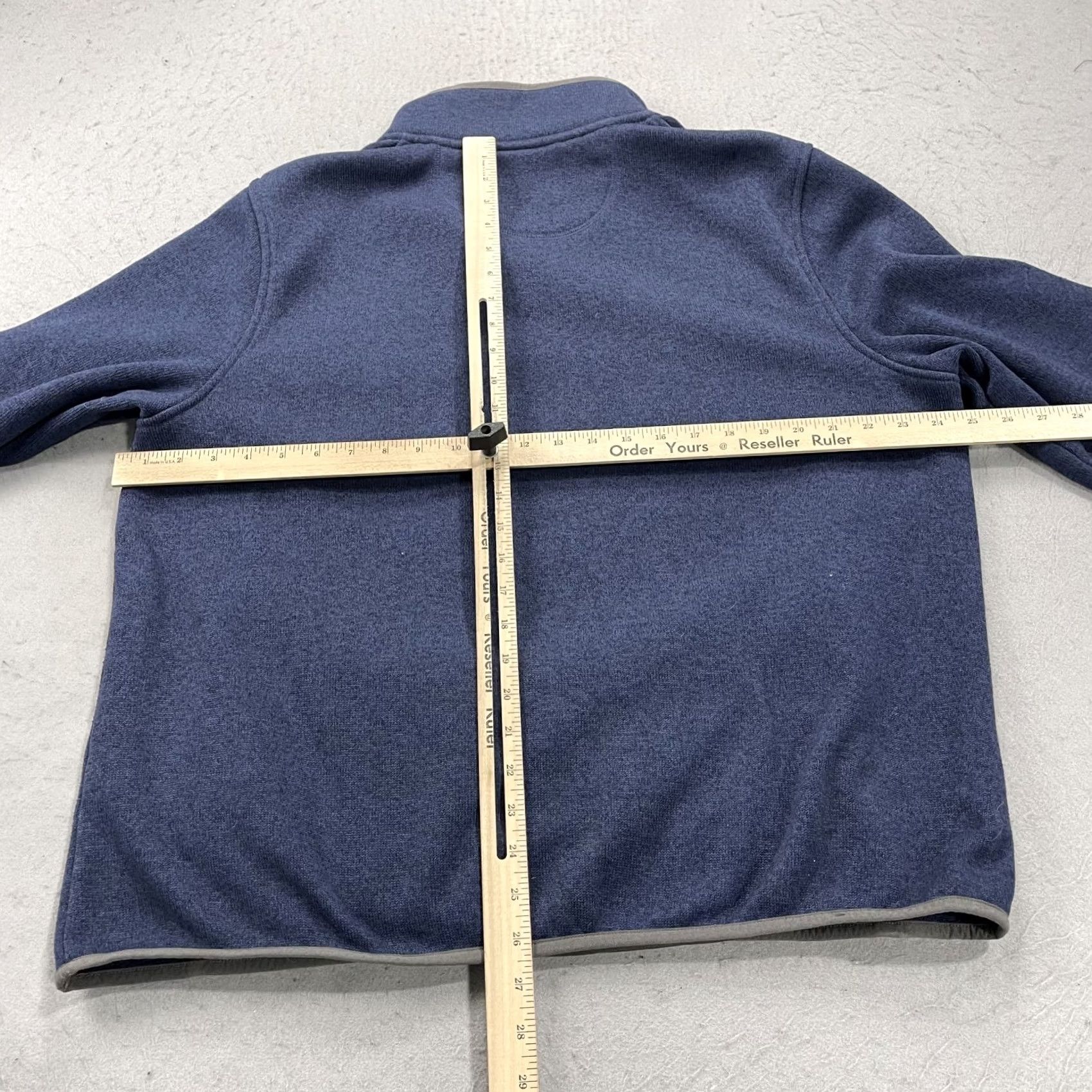 Vintage L.L. Bean Jacket Mens XL Blue Fleece Pullover Snap T Zip Outdoor Regular Fit Size US XL / EU 56 / 4 - 7 Thumbnail
