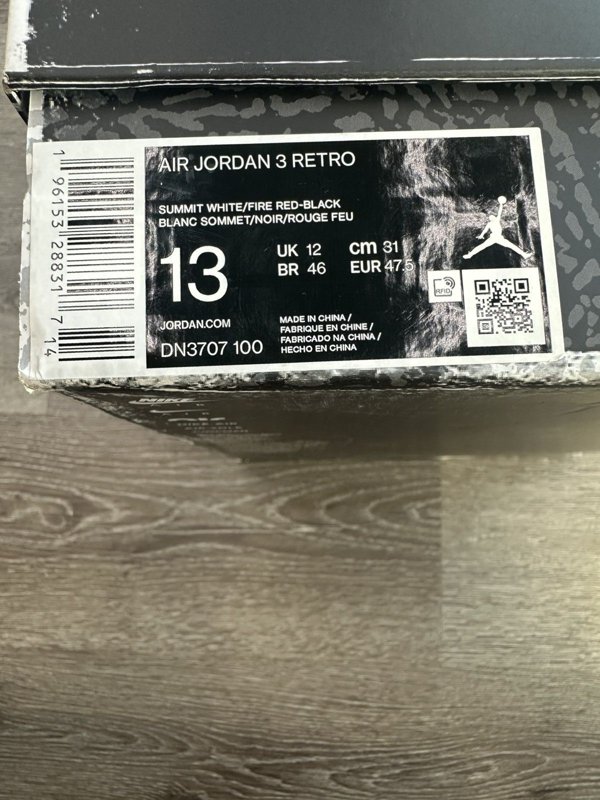 Jordan Brand Air Jordan 3 “White Cement Reimagined” **PRE-OWNED** Size US 13 / EU 46 - 8 Thumbnail