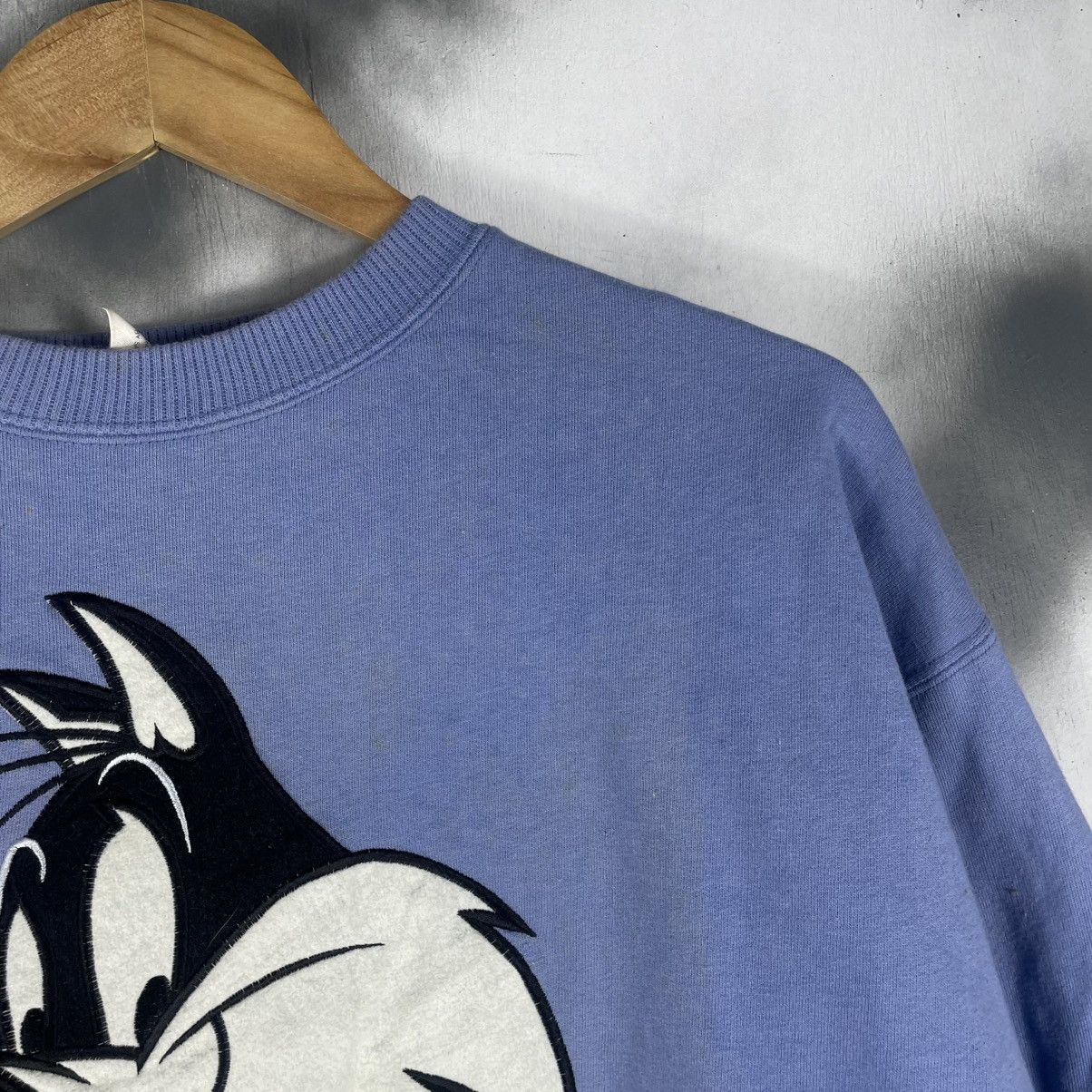Warner Bros Vintage 90s Pepe le Pew Big Face Embroided Sweatshirt Size US XL / EU 56 / 4 - 4 Thumbnail