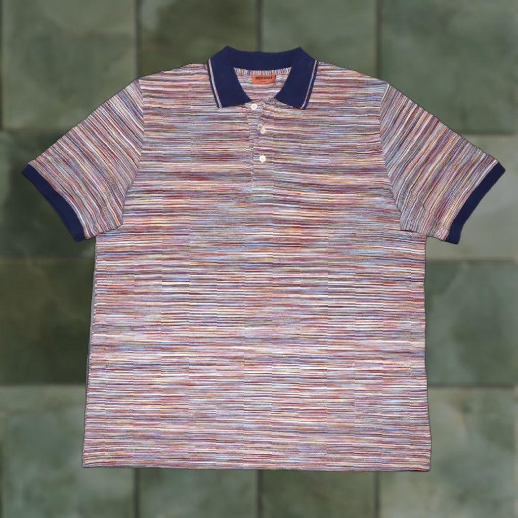 Missoni Missoni Polo Shirt Mens 3XL Short Sleeve Multicolor UC22SL00 Size US XXL / EU 58 / 5 - 1 Thumbnail