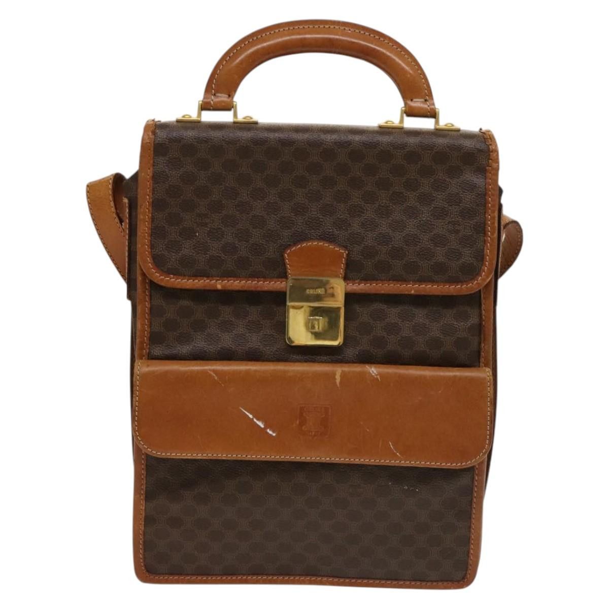 Celine CELINE Macadam Canvas Shoulder Bag Pvc Leather Brown Gold Size ONE SIZE - 2 Thumbnail