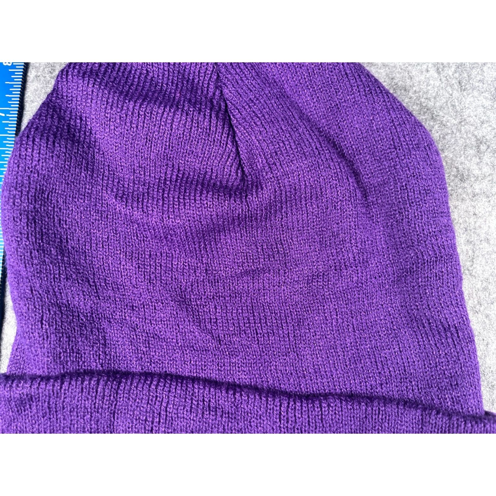Vintage Weber State University Beanie Adult One Size Purple Knit Embroider Acrylic Toque Size ONE SIZE - 3 Thumbnail