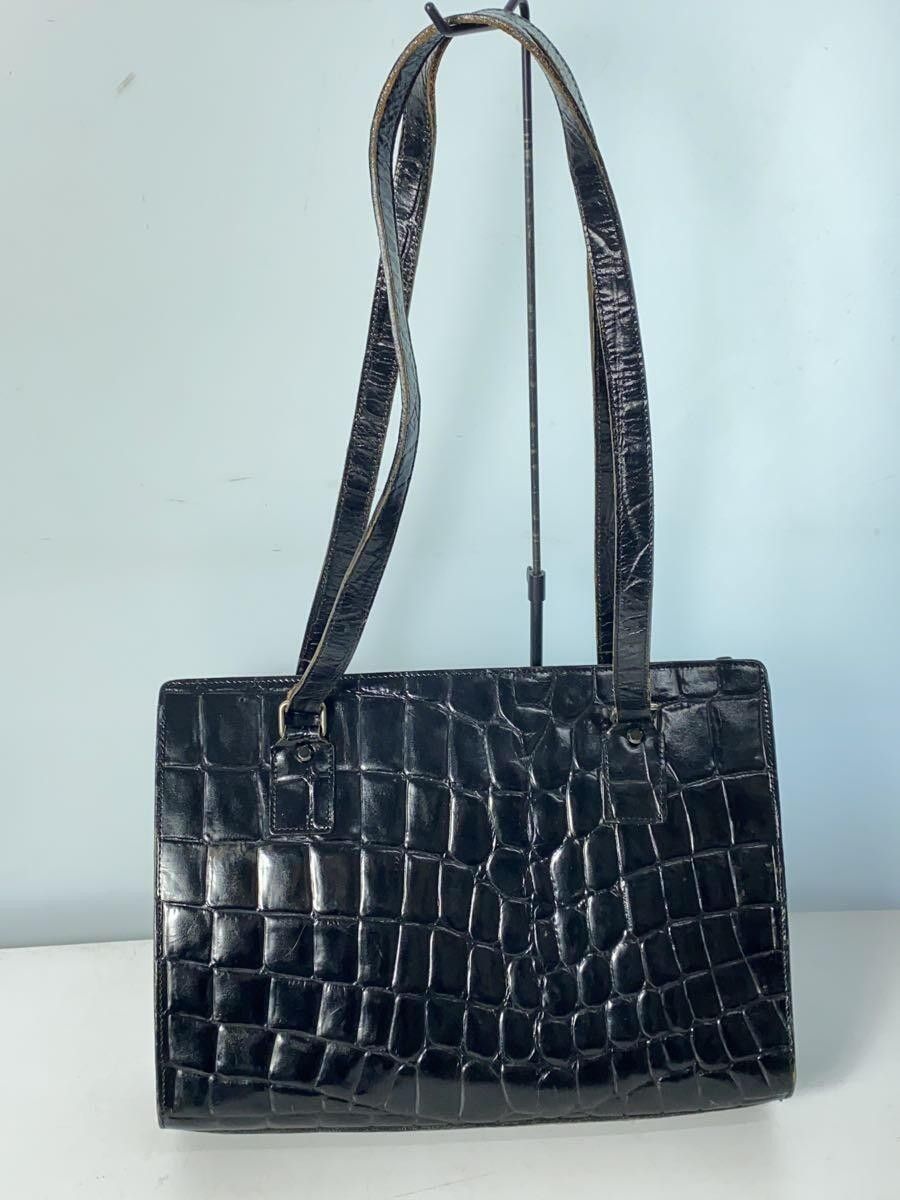 Jean Paul Gaultier Crocodile Embossed Leather Shoulder Bag Size ONE SIZE - 3 Thumbnail