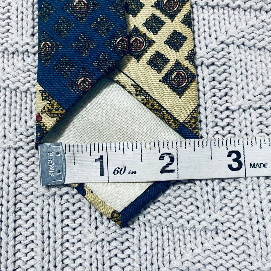 Vintage Vintage yellow and blue paisley skinny tie Size ONE SIZE - 5 Thumbnail
