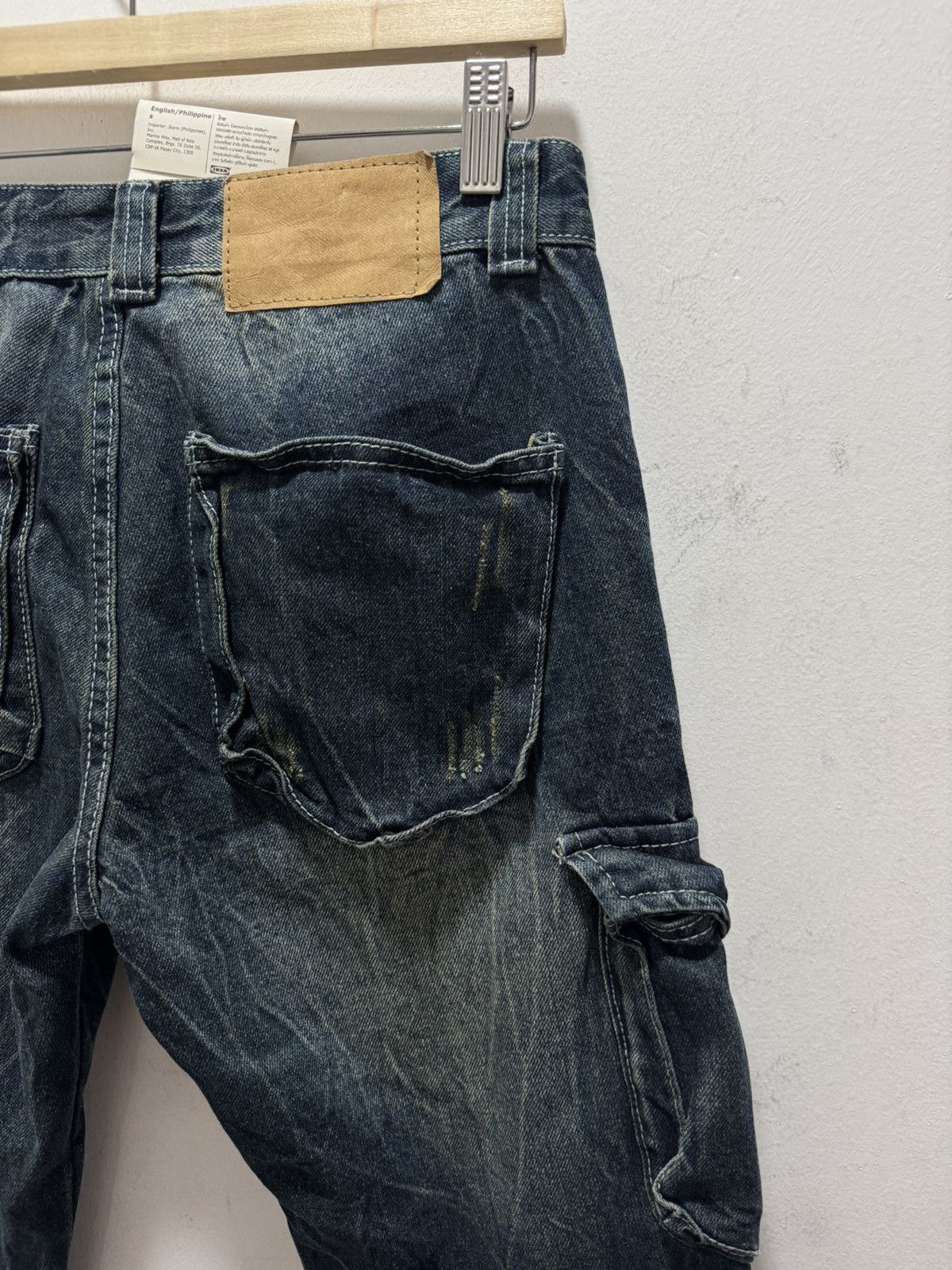 Vintage VINTAGE ARCADE CARGO STYLE RARE DISTRESSED DENIM JEANS Size US 29 - 7 Thumbnail