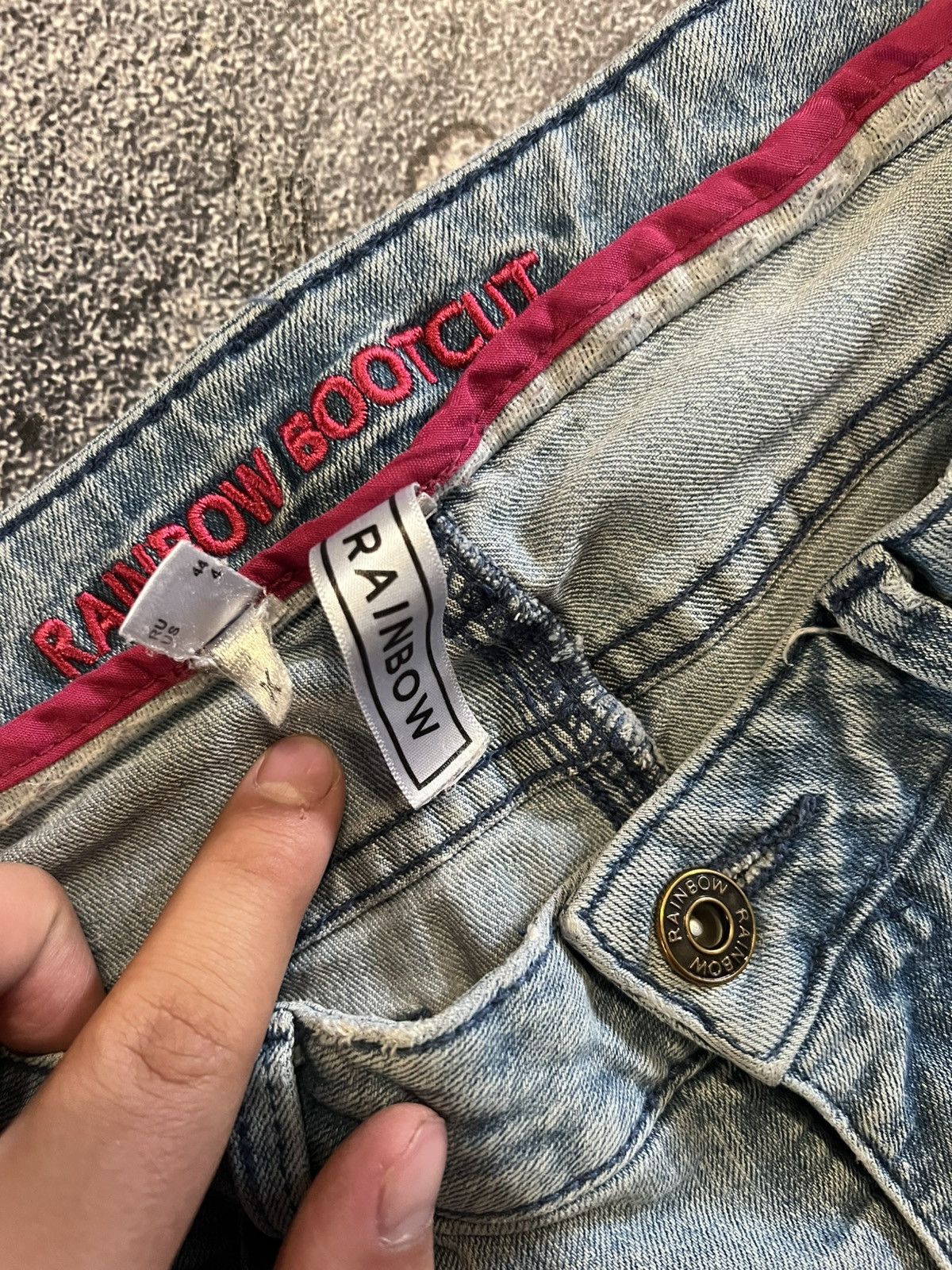 Vintage CRAZY Inspired Number Nine flared y2k drip archive avan 90 Size US 30 / EU 46 - 5 Thumbnail
