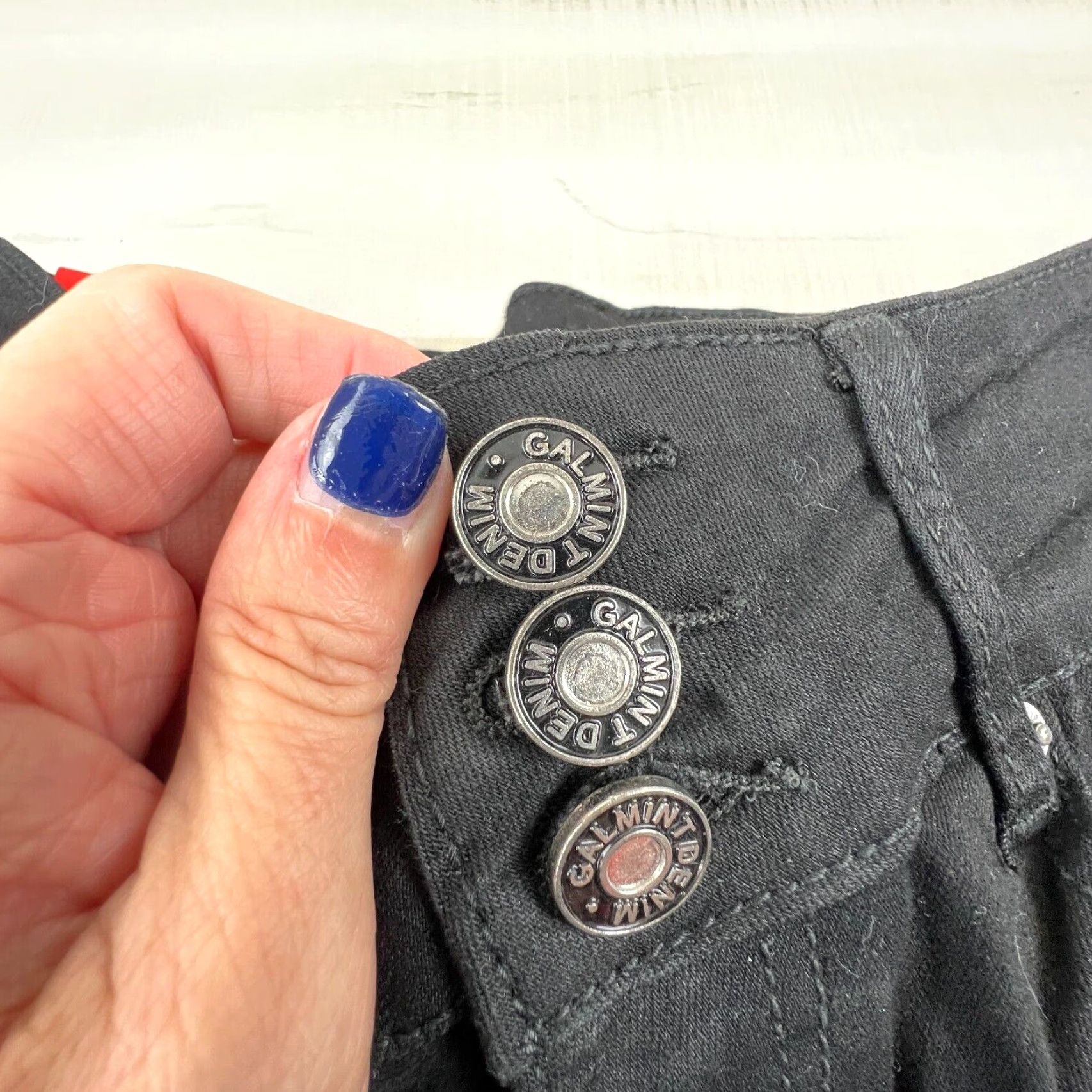 Vintage Galmint Women's Black Skinny Jeans Size 8 Mid Rise Stretch Denim Casual Size 30" / US 8 / IT 44 - 7 Thumbnail