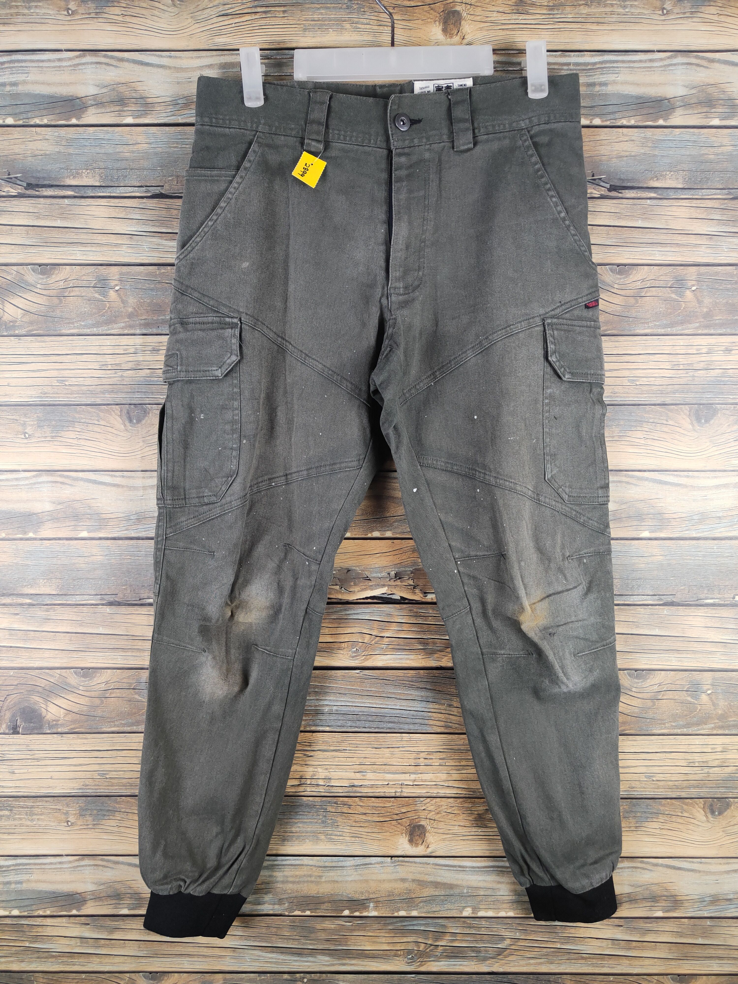 Japanese Brand DL Toraichi Dark Gray Multipocket Joggers #2399 Size US 30 / EU 46 - 1 Thumbnail
