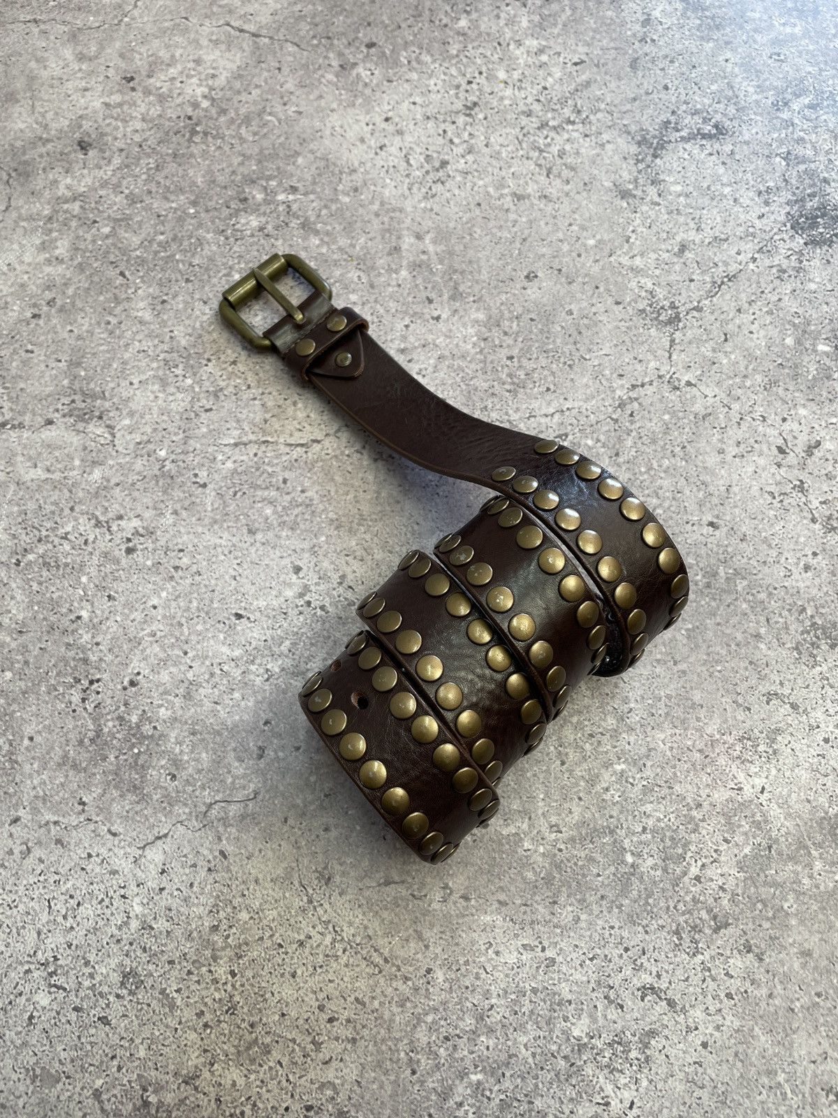 Hysteric Glamour Vintage Belt Y2K Rhinestones Punk Leather Belts size 34/36 Size 34 - 5 Thumbnail