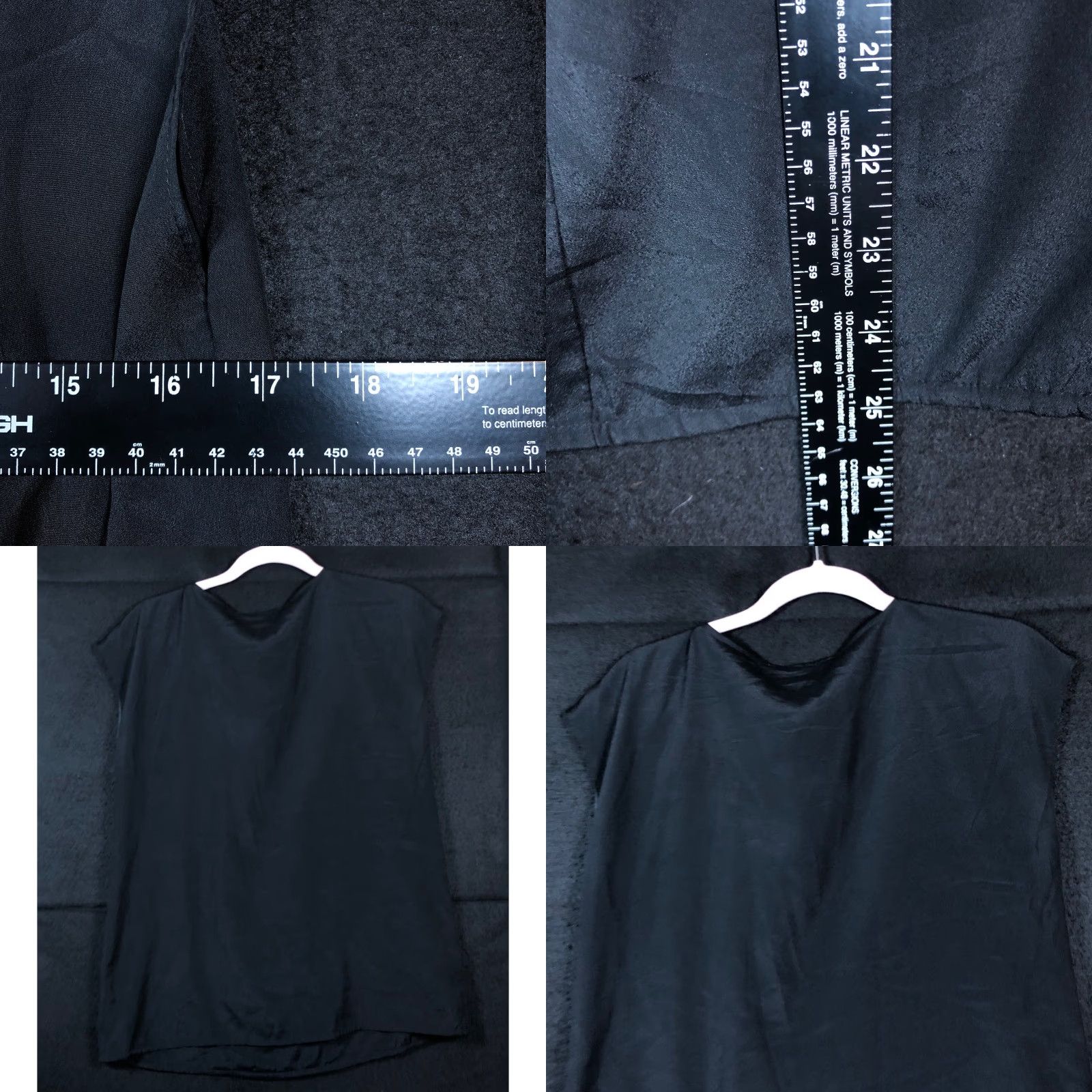 Loft LOFT Ann Taylor Womens Blouse Black Short Sleeve Round Neck Small Size S / US 4 / IT 40 - 8 Thumbnail