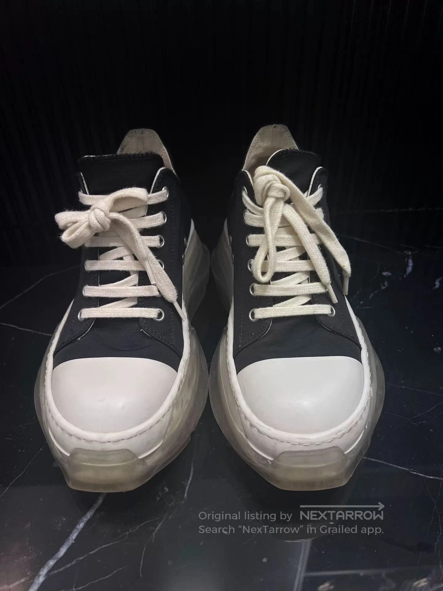 Rick Owens rick owens platform sneakers black and white. Size US 6 / IT 36 - 1 Thumbnail