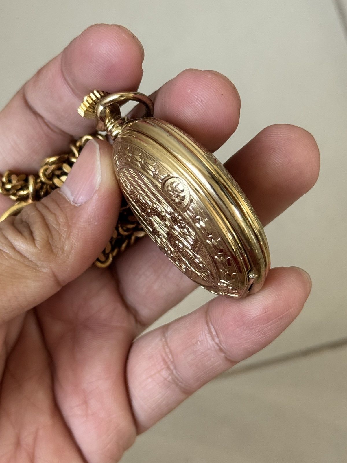 Vintage VINTAGE ANGELUS CLASSIC POCKET WATCH SWISS MADE Size 42 - 4 Thumbnail