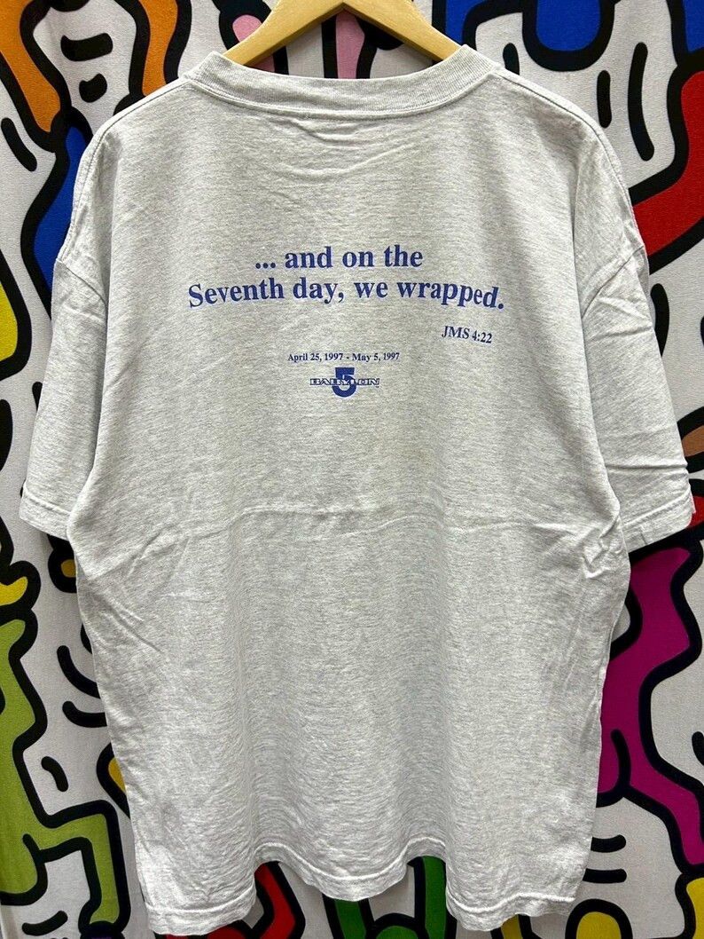 Vintage Vintage 1997 Babylon 5 Movie tshirt size 2XL Size US XXL / EU 58 / 5 - 2 Thumbnail