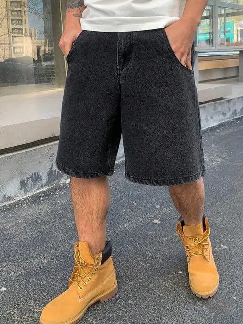 Jean Washed denim vintage street shorts Size US 33 - 1 Thumbnail