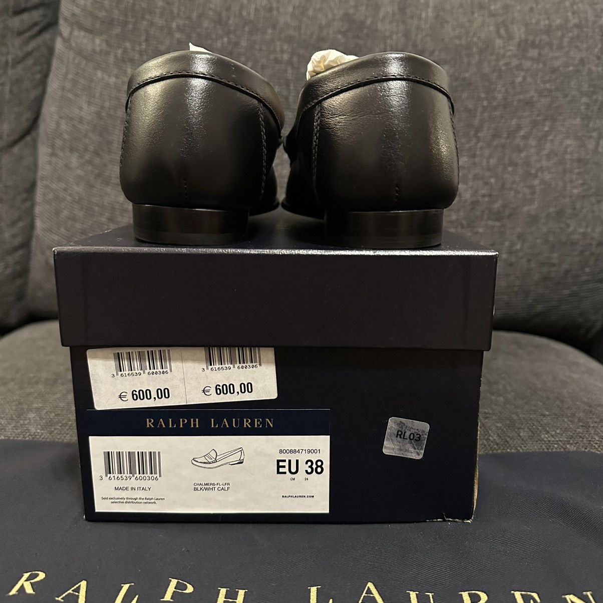 Ralph Lauren Purple Label Ralph Lauren Purple Label Loafer Chalmers Black White Size US 8 / IT 38 - 4 Thumbnail