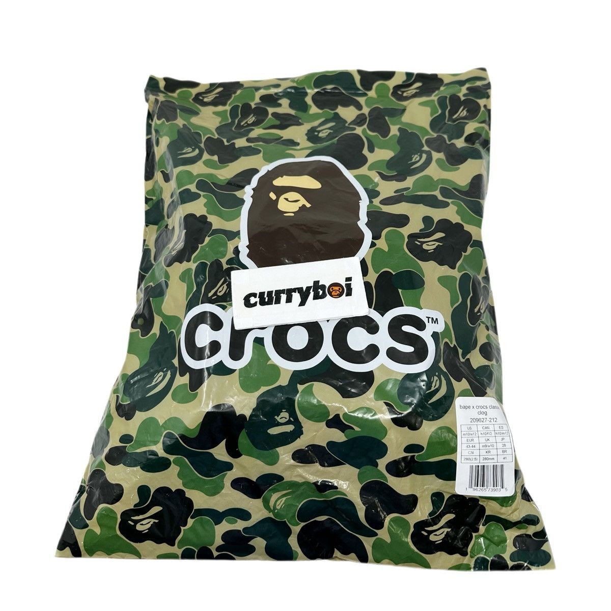 Bape × Crocs Crocs Classic Clog A Bathing Ape ABC Camo Green Size US 10 / EU 43 - 9 Thumbnail