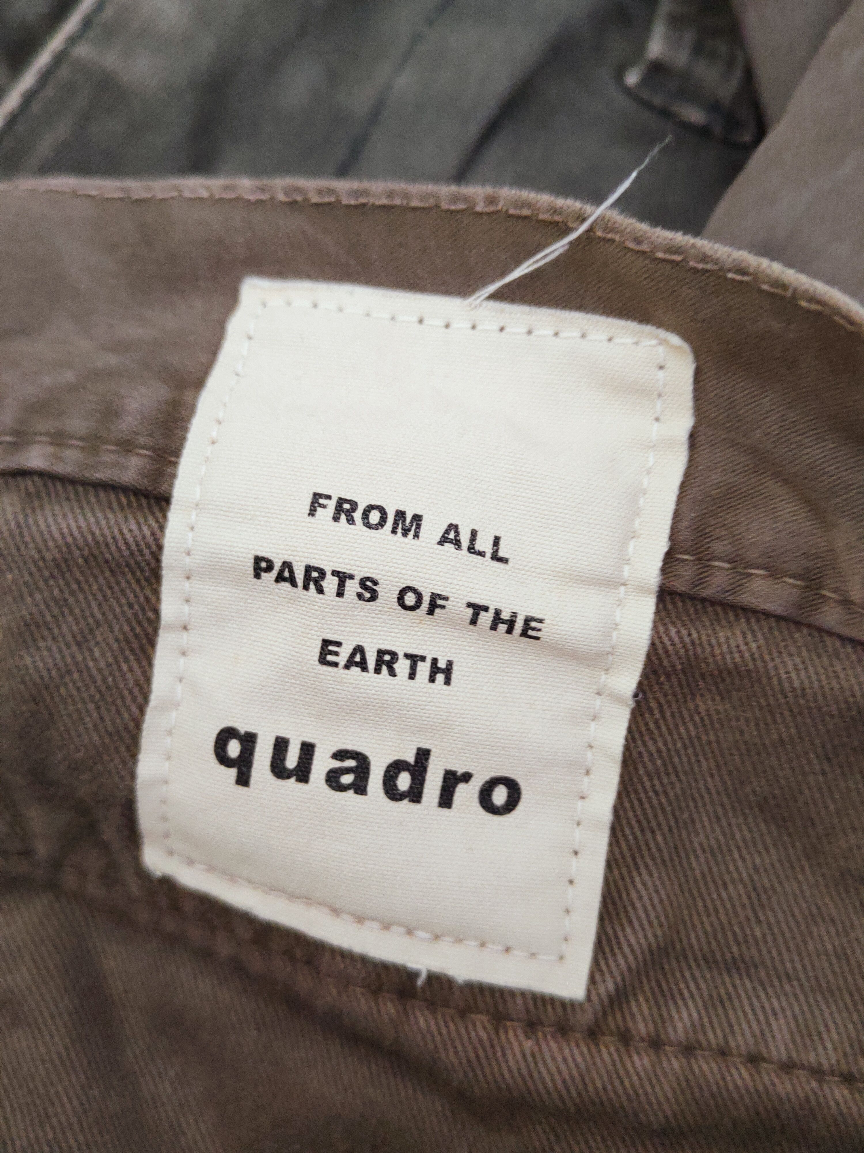 Quadro Dark Brown Multipocket Casual Pants #W624