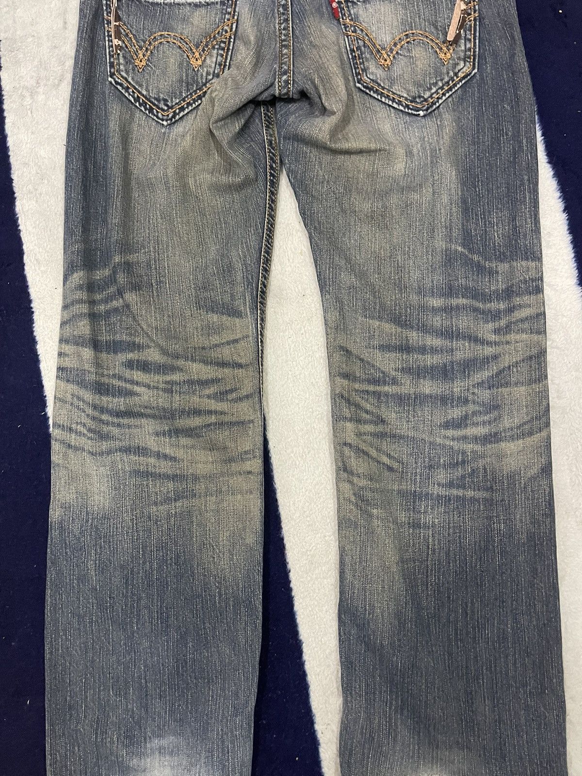 Edwin × Japanese Brand Distressed Edwin Exclusive Vintage Jeans (11) Size US 32 / EU 48 - 7 Thumbnail