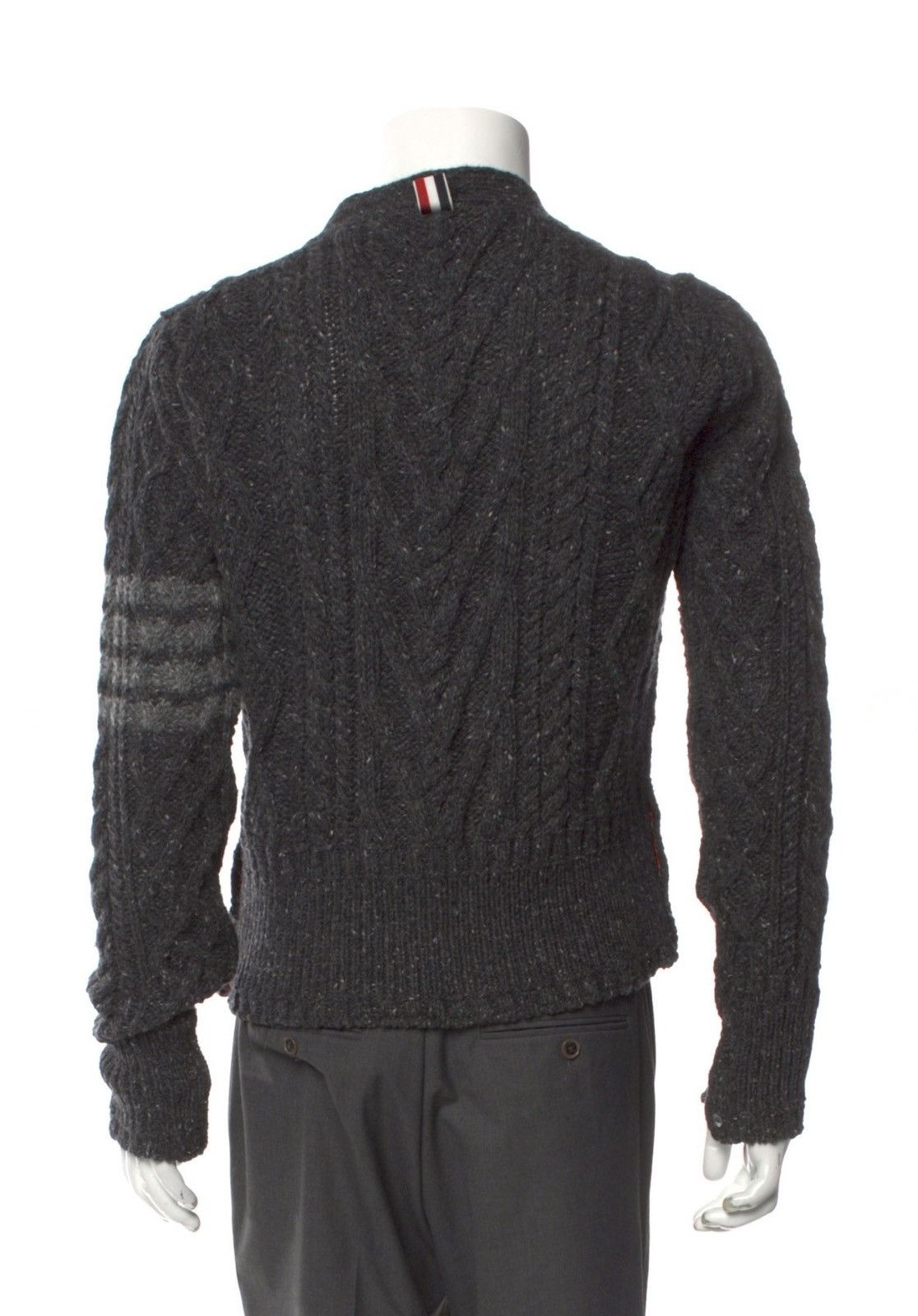 Thom Browne Thom Browne Diagonal Cable Mohair Wool Cardigan Size US M / EU 48-50 / 2 - 6 Thumbnail