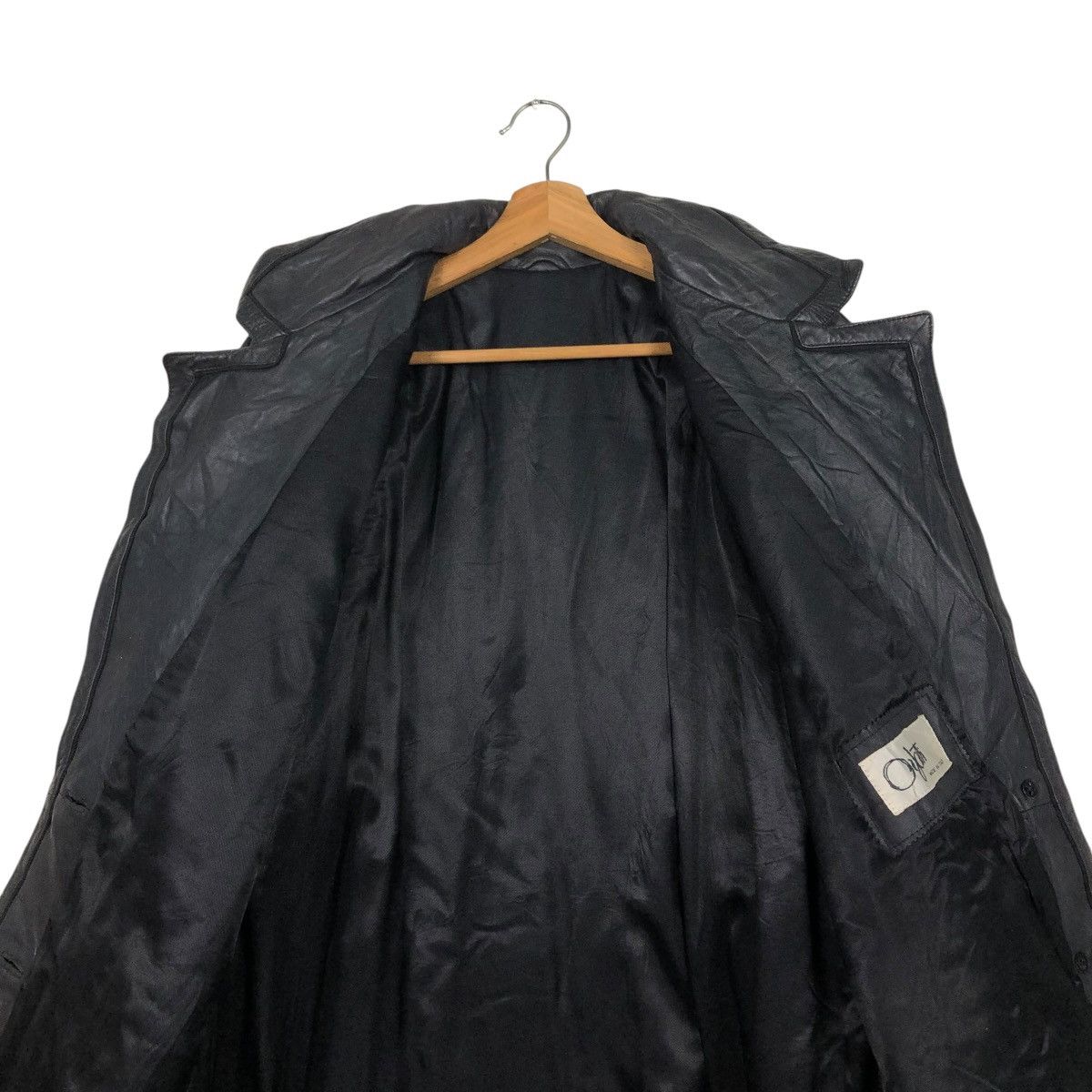 Japanese Brand 🔥VINTAGE GENUINE LEATHER JACKET DOUBLE BREAST OJATTI ITALY Size US M / EU 48-50 / 2 - 16 Thumbnail