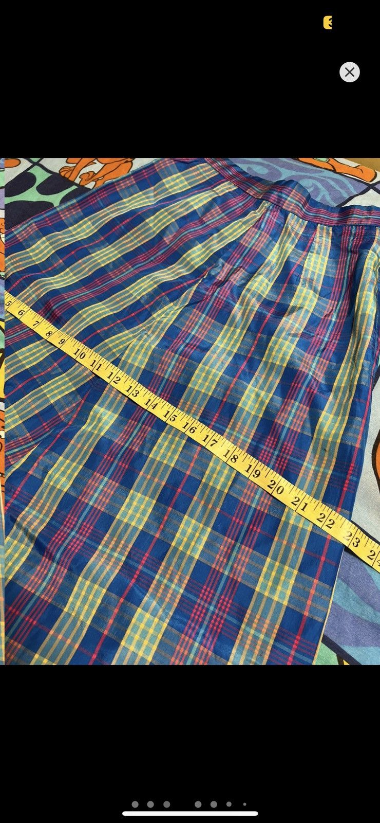 Vintage ***FINAL DROP***RARE 90s TECHNICAL PLAID NYLON SHIRT 24-26 Size US 26 / EU 42 - 4 Thumbnail