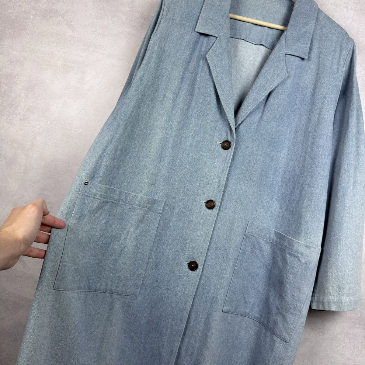 Bless BLESS Service N°51 Denim Summer Work Coat Size L Size US L / EU 52-54 / 3 - 15 Thumbnail