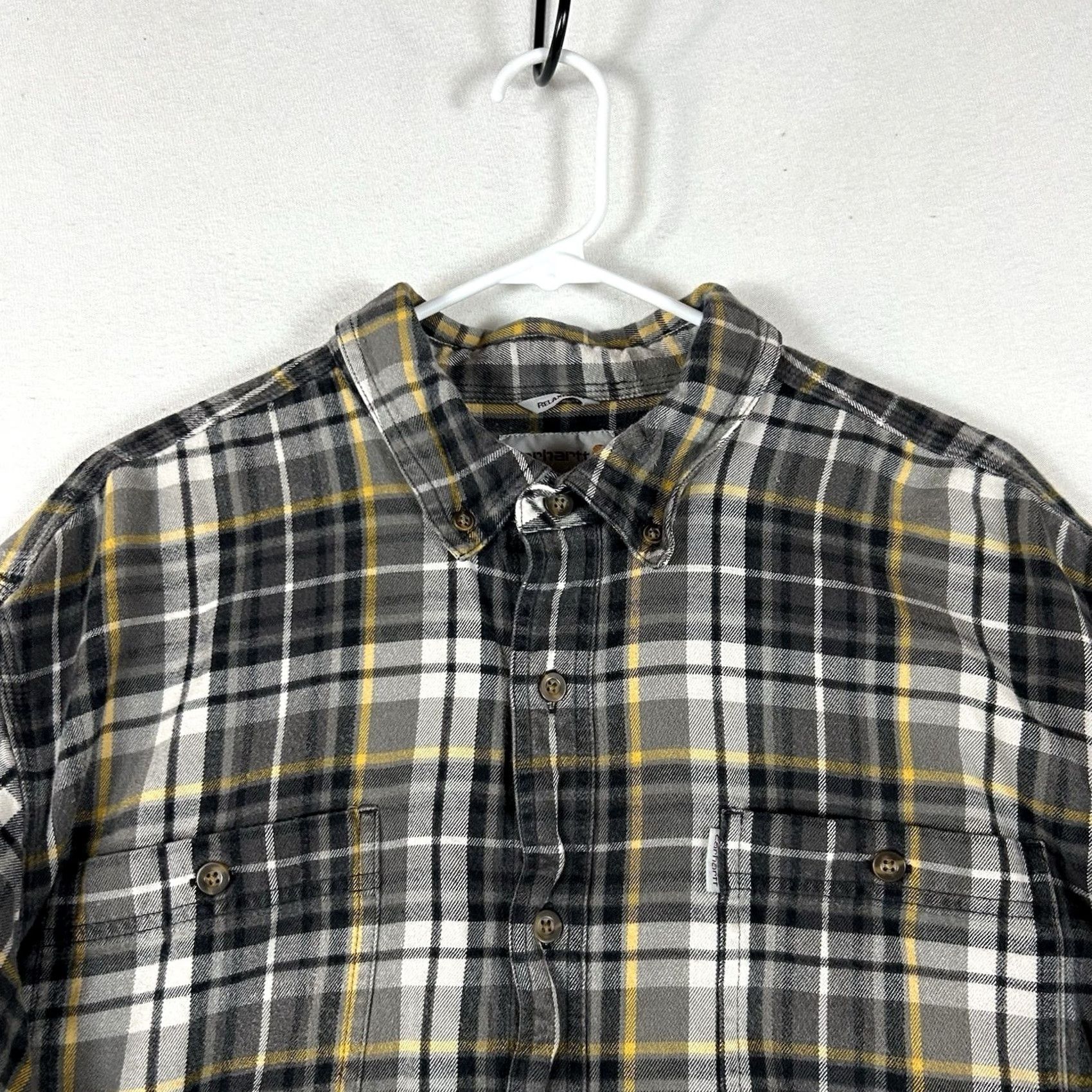 Carhartt Carhartt Button Down Flannel Shirt Mens 2XL Relaxed Plaid Workwear Casual Shirt Size US XXL / EU 58 / 5 - 2 Thumbnail