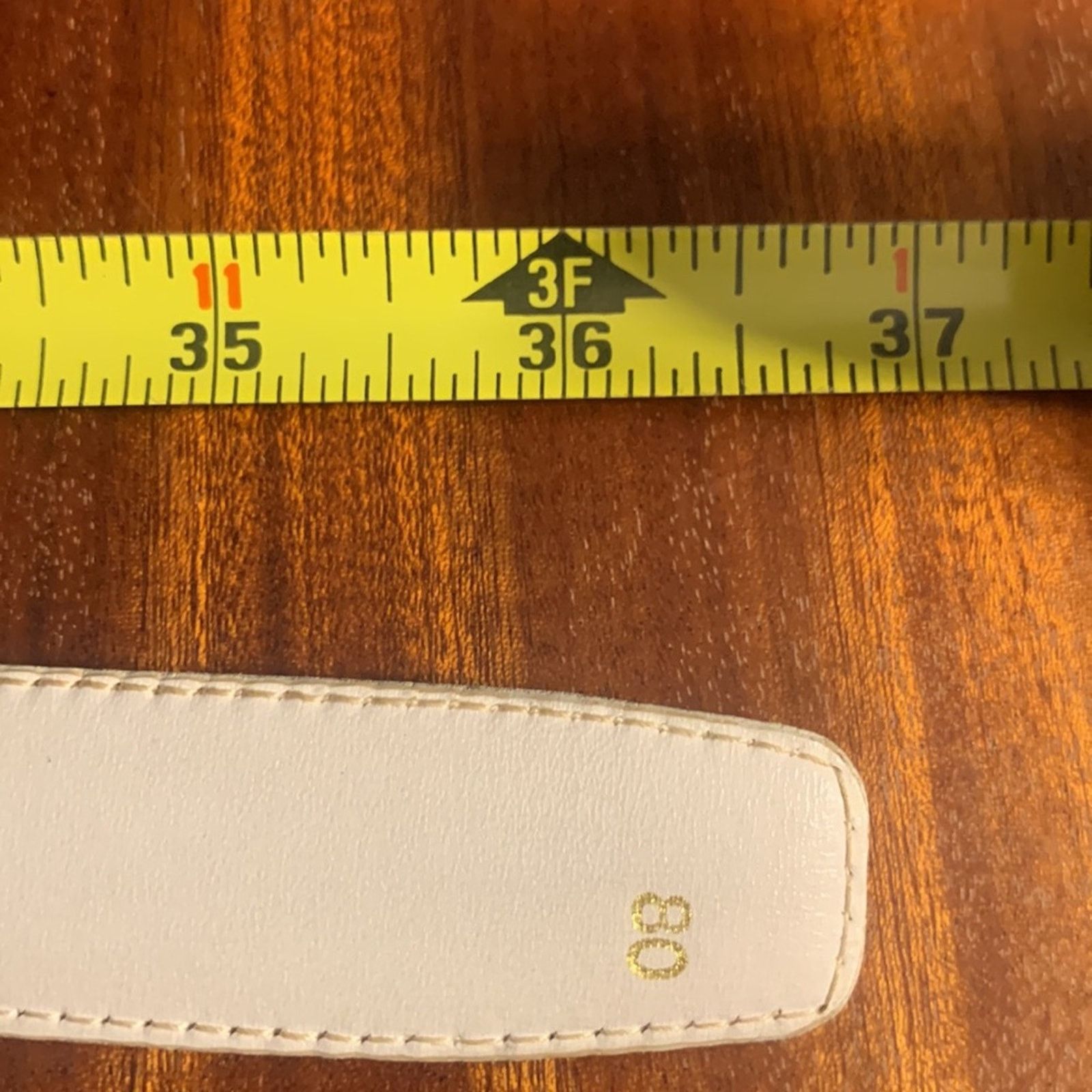 Gucci Rare GG Gucci 70’s Italy white leather belt 100% AUTHENTIC Size ONE SIZE - 7 Thumbnail