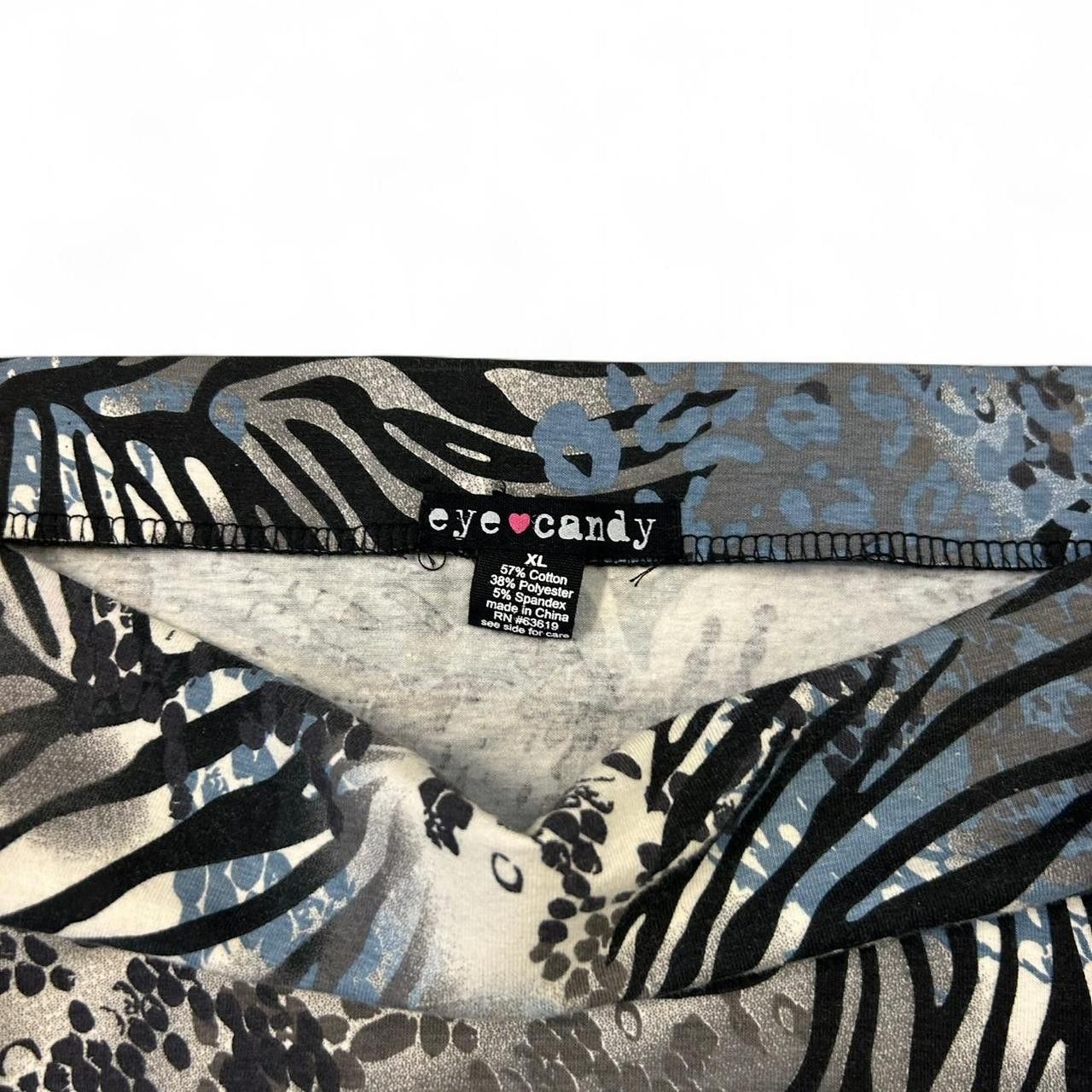 Vintage Y2K Eye Candy Animal Print Mini Skirt Size XL Size 32" / US 10 / IT 46 - 2 Thumbnail