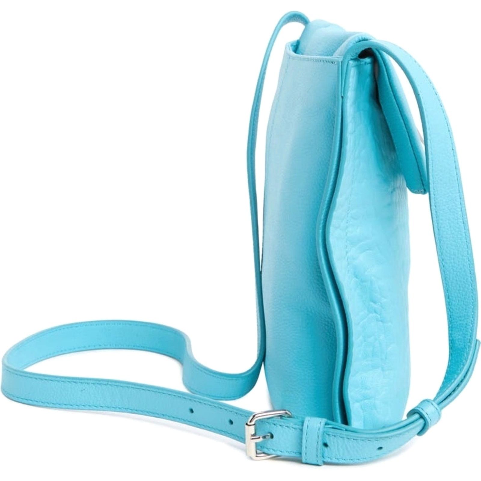 Vince Camuto Vince Camuto Livy Large Leather Crossbody Bag - Pool Aqua Size ONE SIZE - 5 Thumbnail