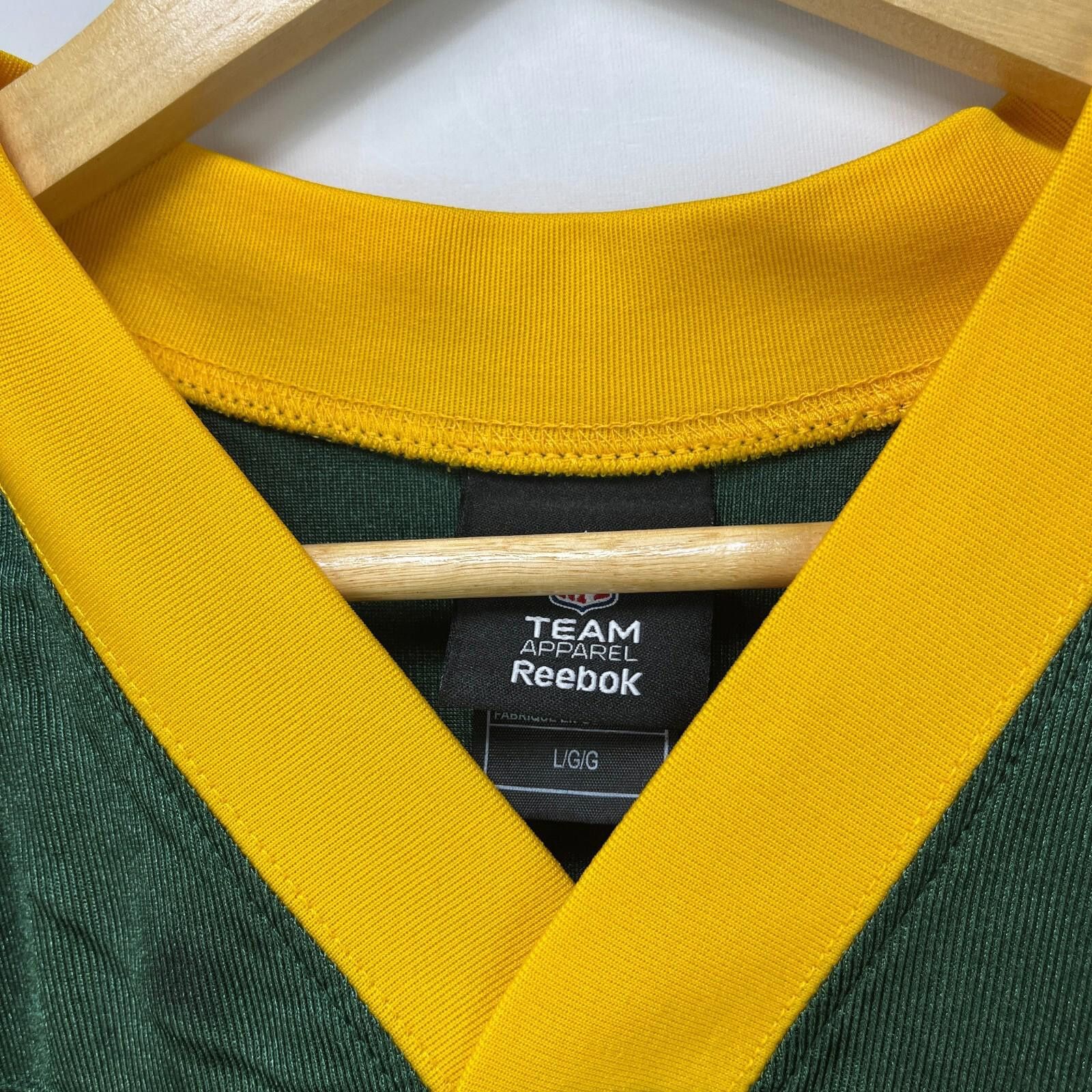 Reebok Vintage Green Bay Packers Jersey Reebok Aaron Rogers Large Size ONE SIZE - 6 Thumbnail