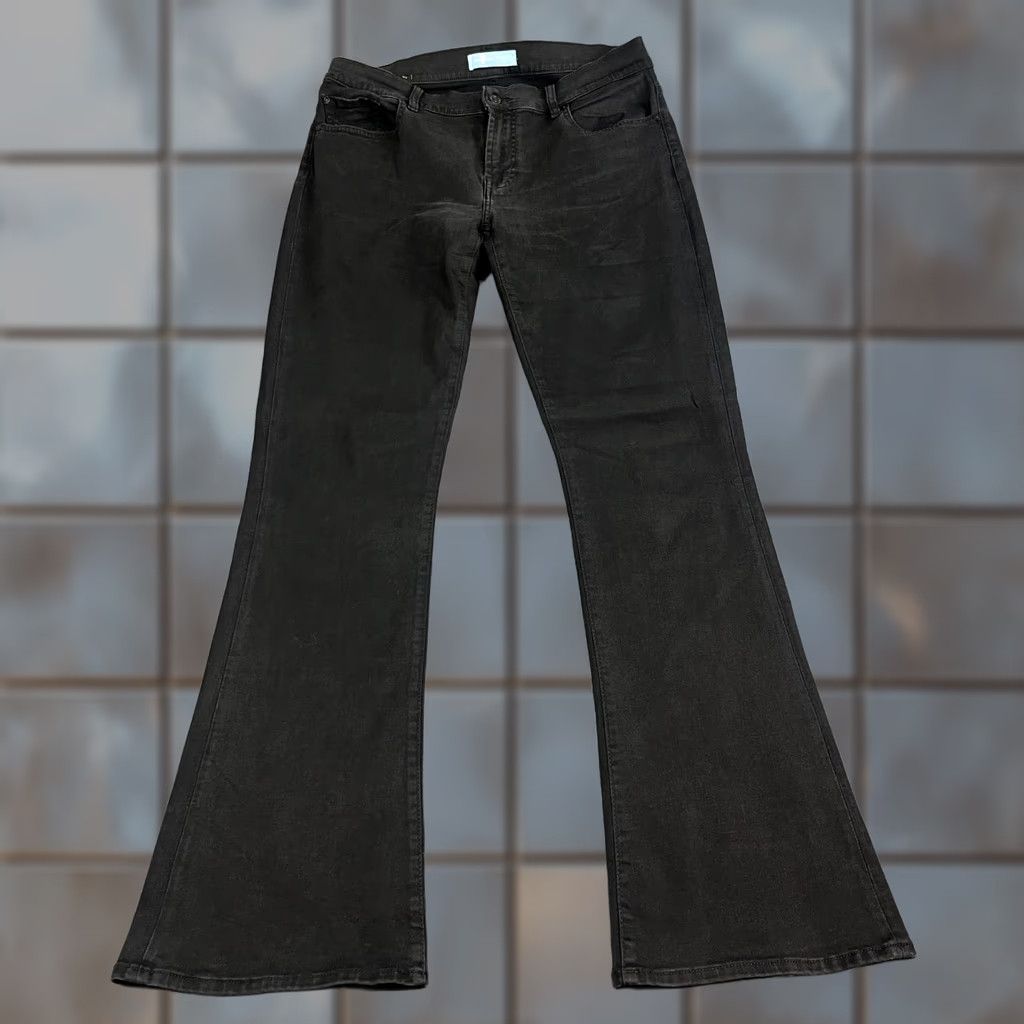 7 For All Mankind 7 For All Mankind Womens Jeans Bootcut Flare 32 Black Stretch Regular 32in 5-Pocket Denim Jeans Womens Checks Brown? Size 34" / US 12 / IT 48 - 1 Thumbnail