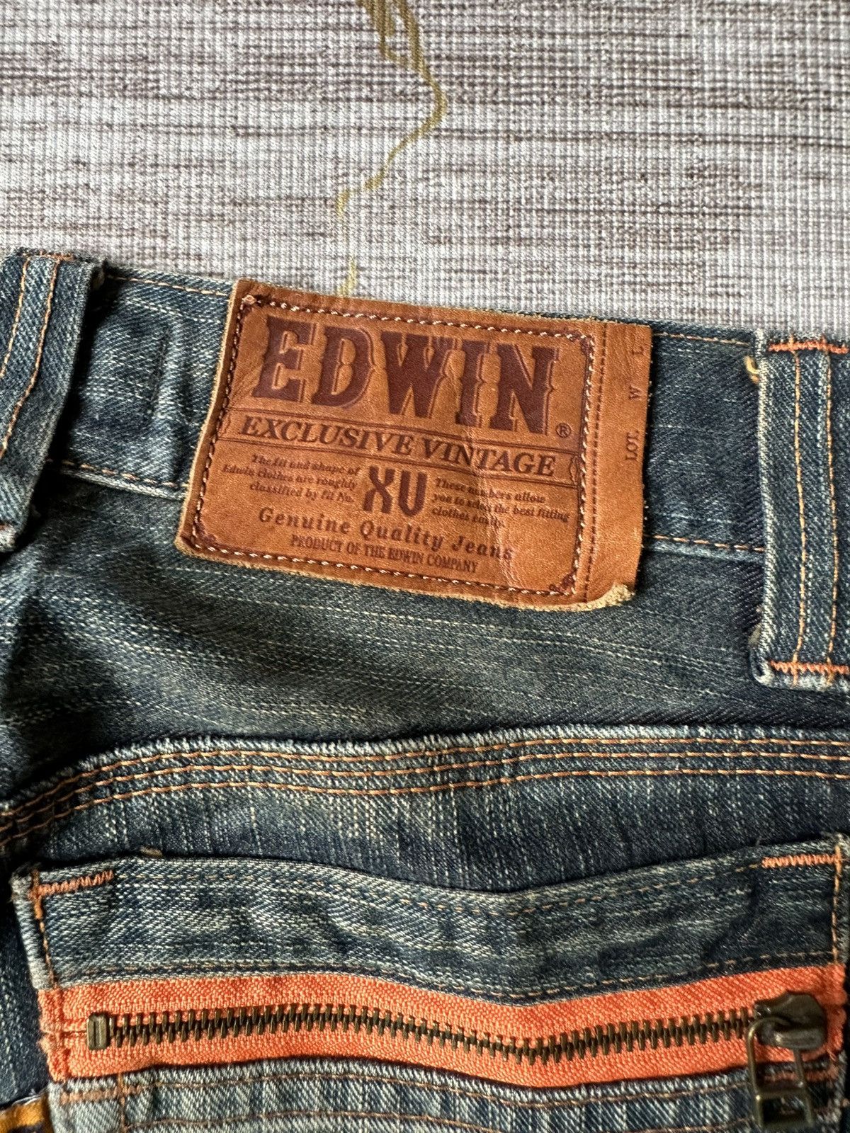 Japanese Brand Edwin XV Rusty Claw Marks Distressed Denim Size US 28 / EU 44 - 16 Thumbnail