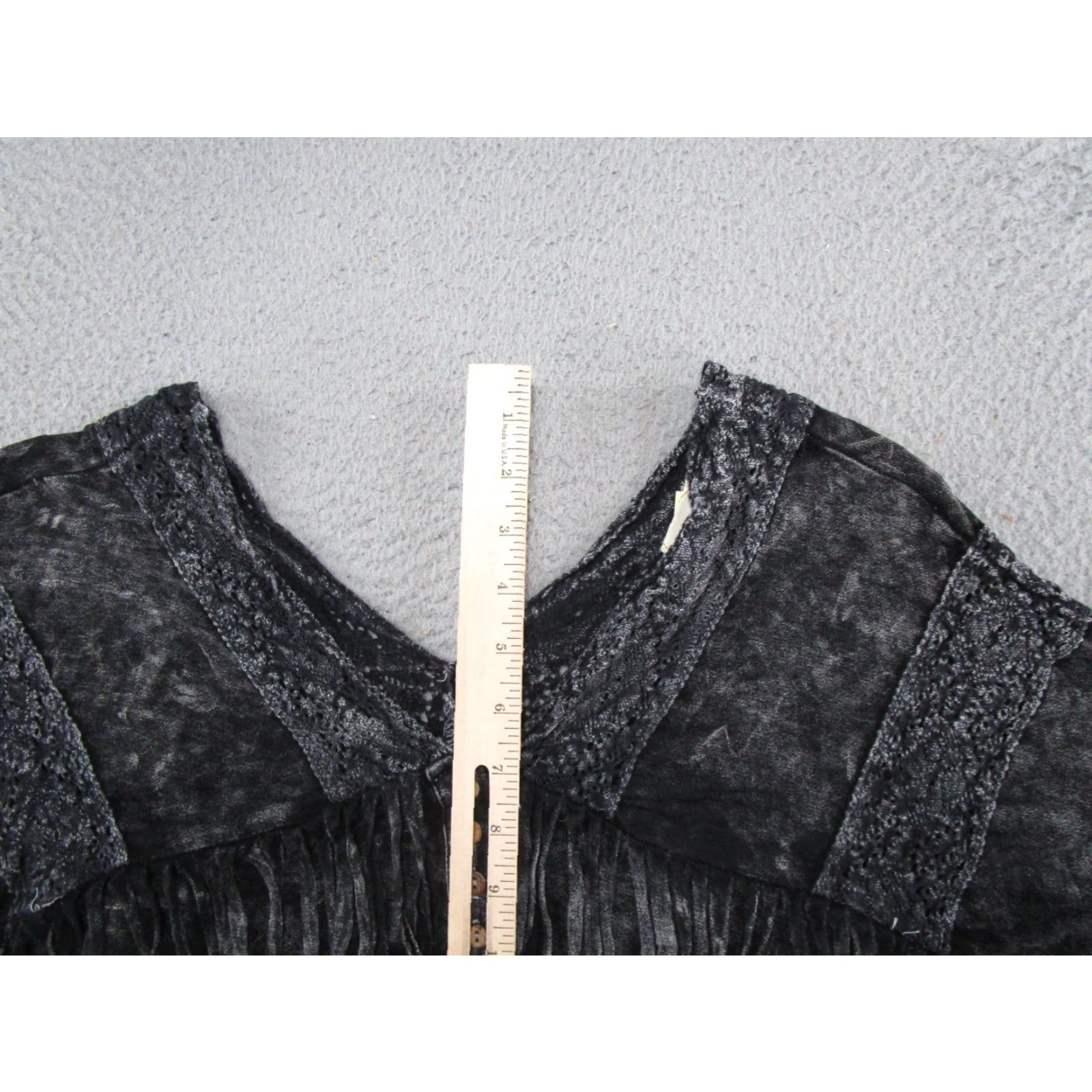 Vintage **Sterling & Stitch Black Western Fringe T-Shirt Size M** User: Sterling & Stitch Black Western Fringe T-Shirt Size M Size M / US 6-8 / IT 42-44 - 7 Thumbnail