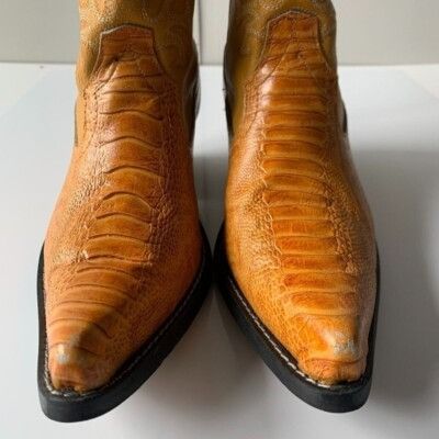 Other Guerrero Botitas Cowboy Boots Exotic Yellow Sz 5 Western Emb Size US 5 / EU 37 - 6 Thumbnail