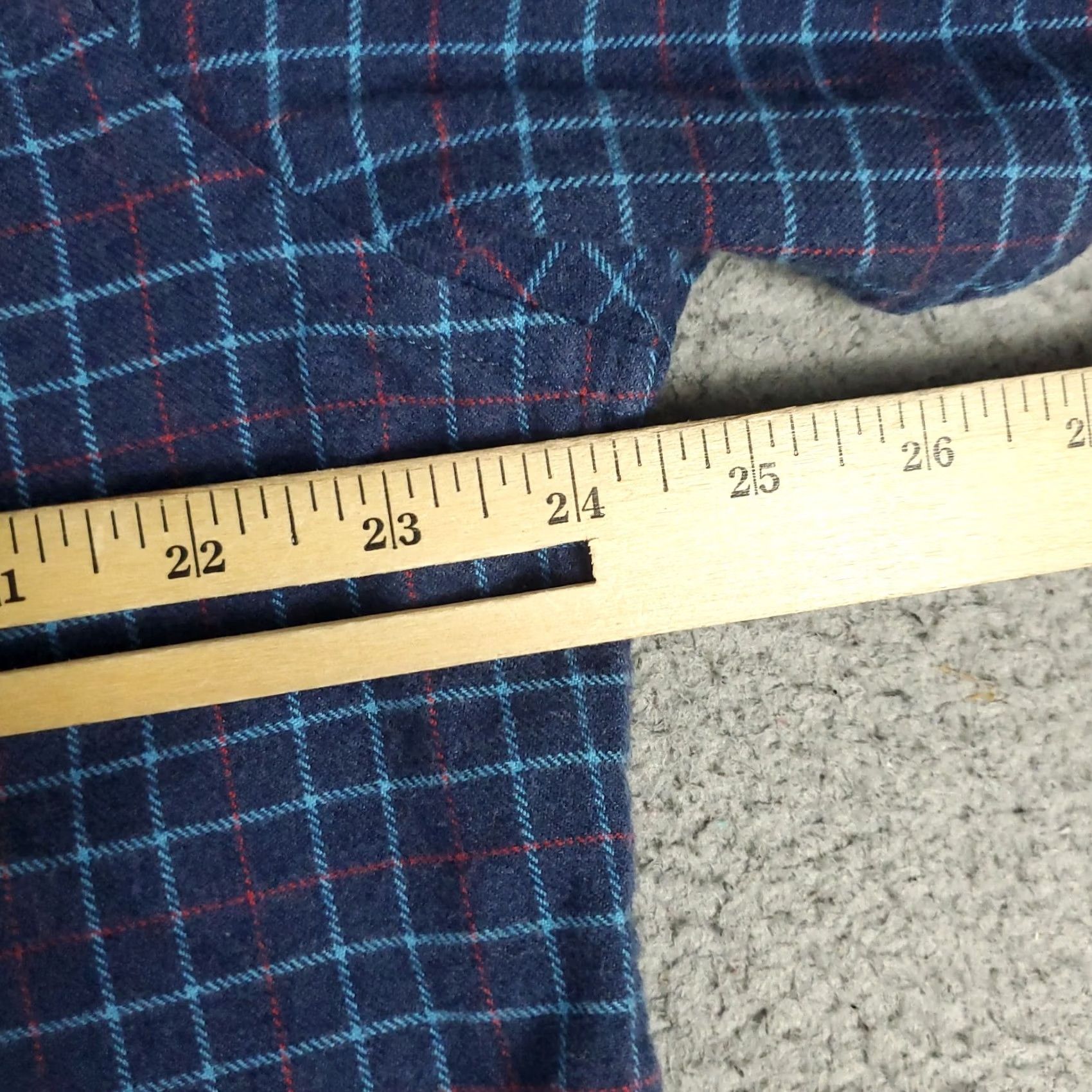 UNTUCKit UNTUCKit Shirt Mens XL Blue Check Flannel Button Up Long Sleeve Size US XL / EU 56 / 4 - 5 Thumbnail