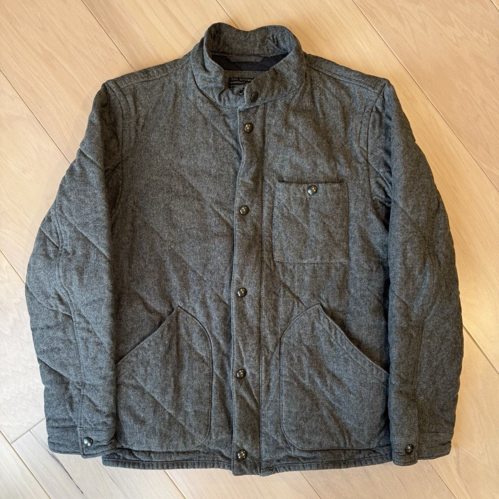 J.Crew J Crew Sussex Jacket Medium Gray Brown Full Zip Insulated Size US M / EU 48-50 / 2 - 2 Thumbnail
