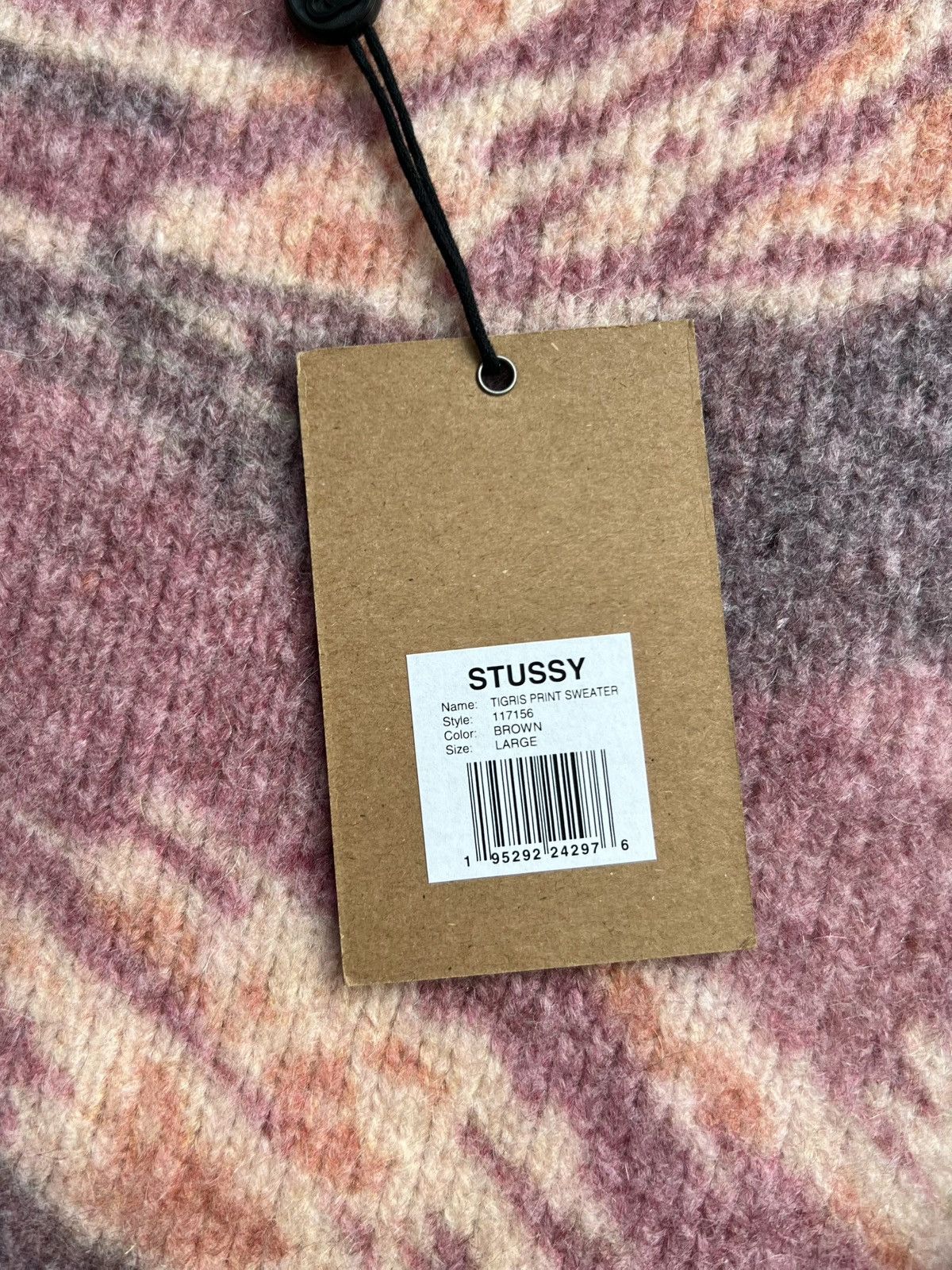 Stussy Stussy x Lucien Smith Tigris Print Mohair Knit Sweater Large Size US L / EU 52-54 / 3 - 5 Thumbnail
